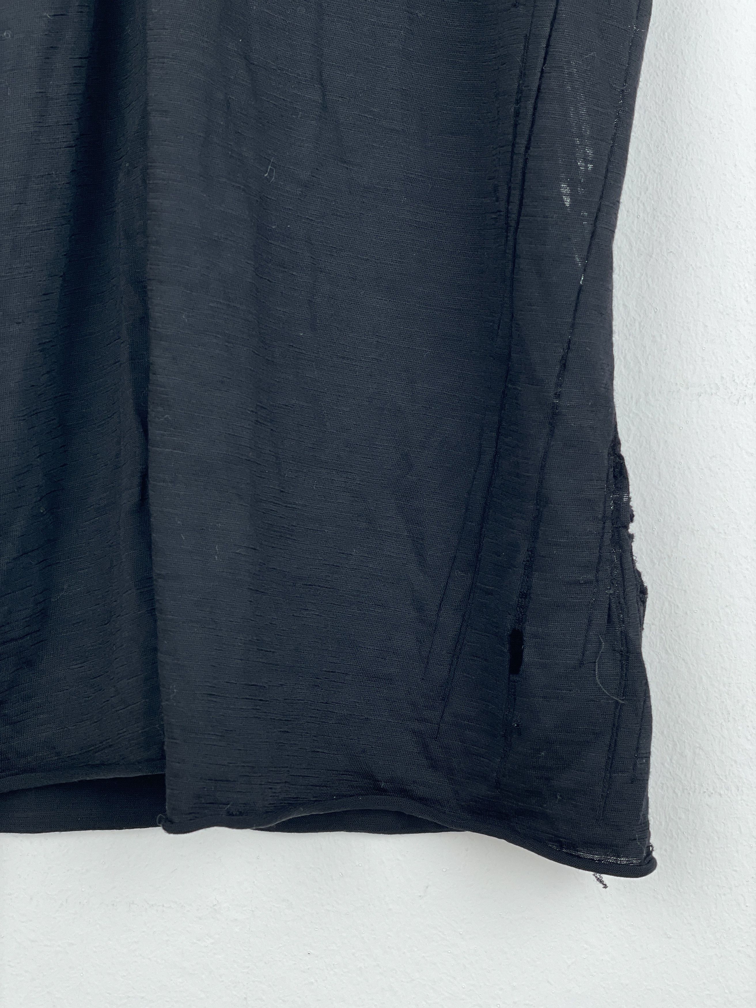 Rick Owens Lilies SS07 'Wishbone' Distressed Scoop-Neck Minidress Size S / US 4 / IT 40 - 5 Thumbnail