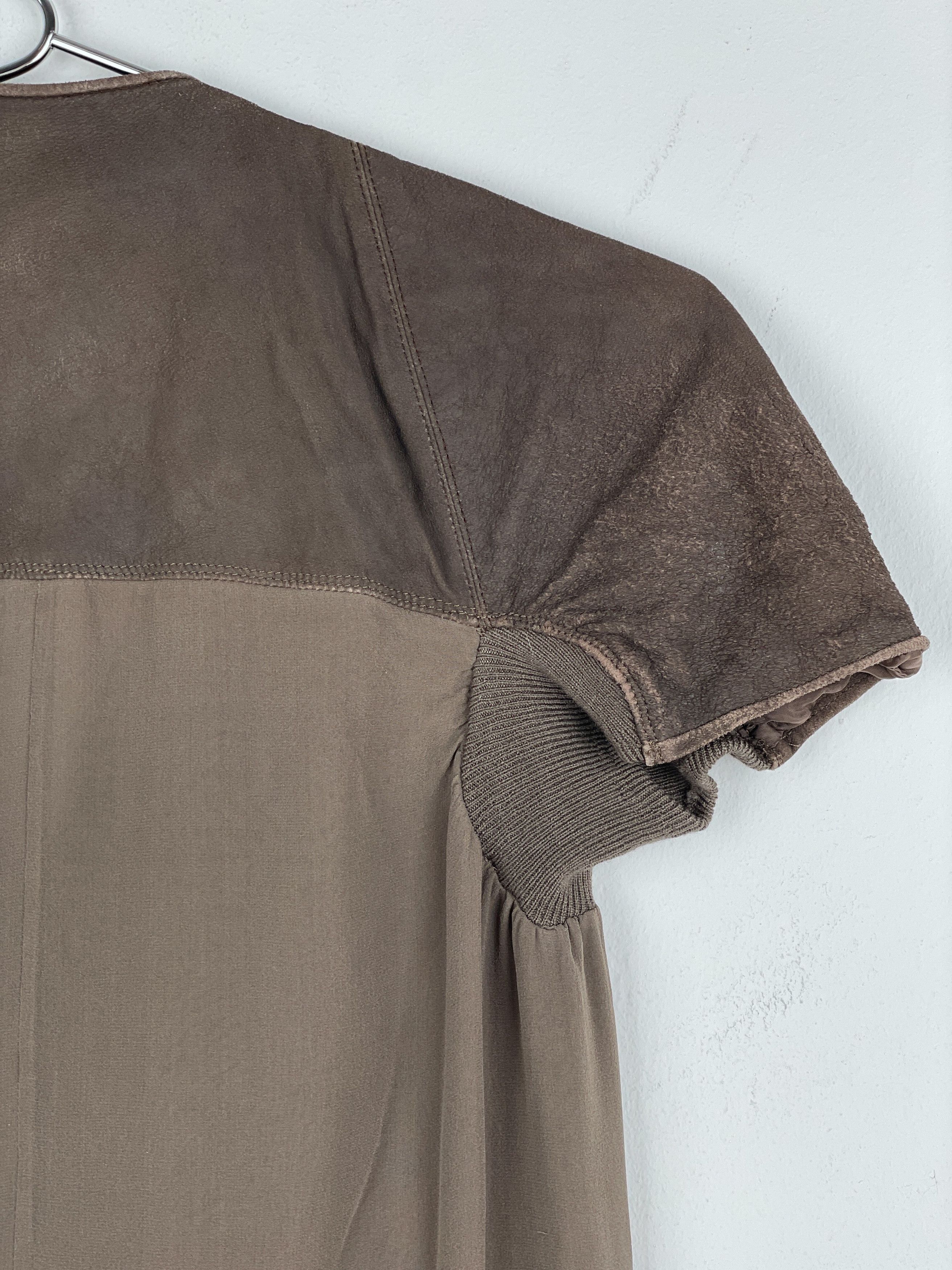 Rick Owens AW13 'Plinth' Hybrid Leather Dress Size M / US 6-8 / IT 42-44 - 10 Thumbnail
