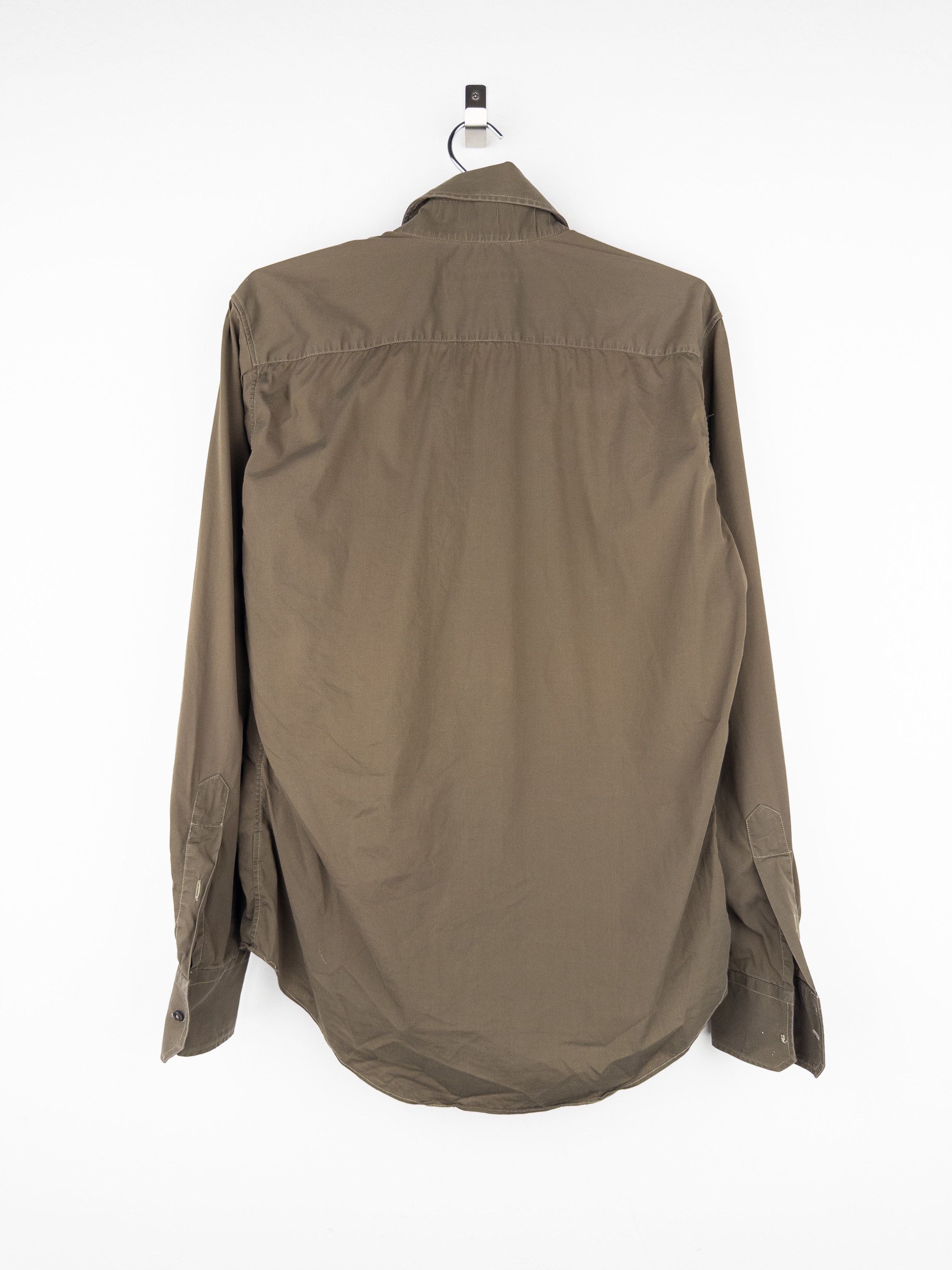 Gucci by Tom Ford SS97 Military Cargo Pocket Button-Up Shirt Size US S / EU 44-46 / 1 - 2 Thumbnail