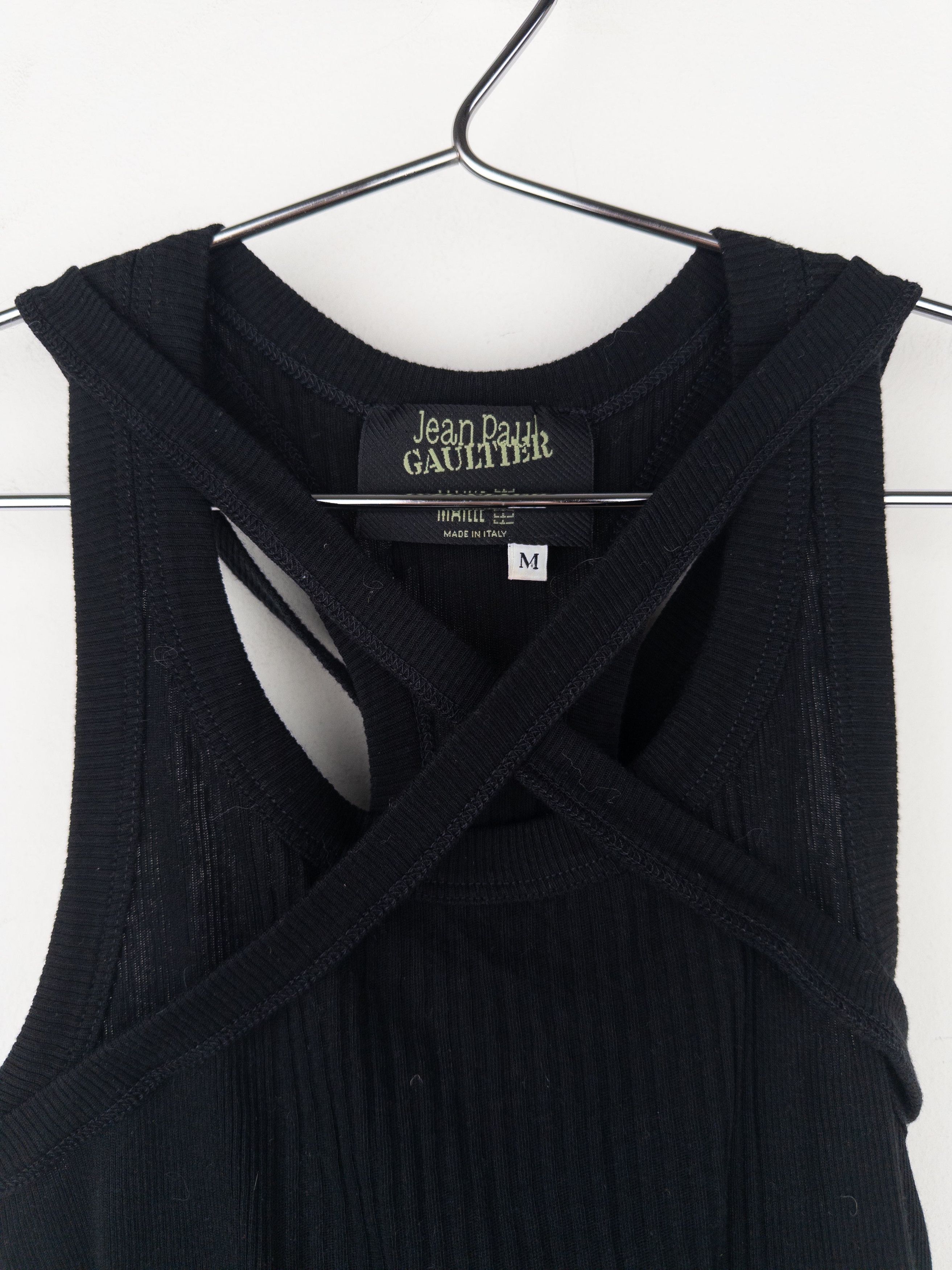 Jean Paul Gaultier 1990s Transparent ‘Marcel’ Bondage Tank Top Size M / US 6-8 / IT 42-44 - 3 Thumbnail