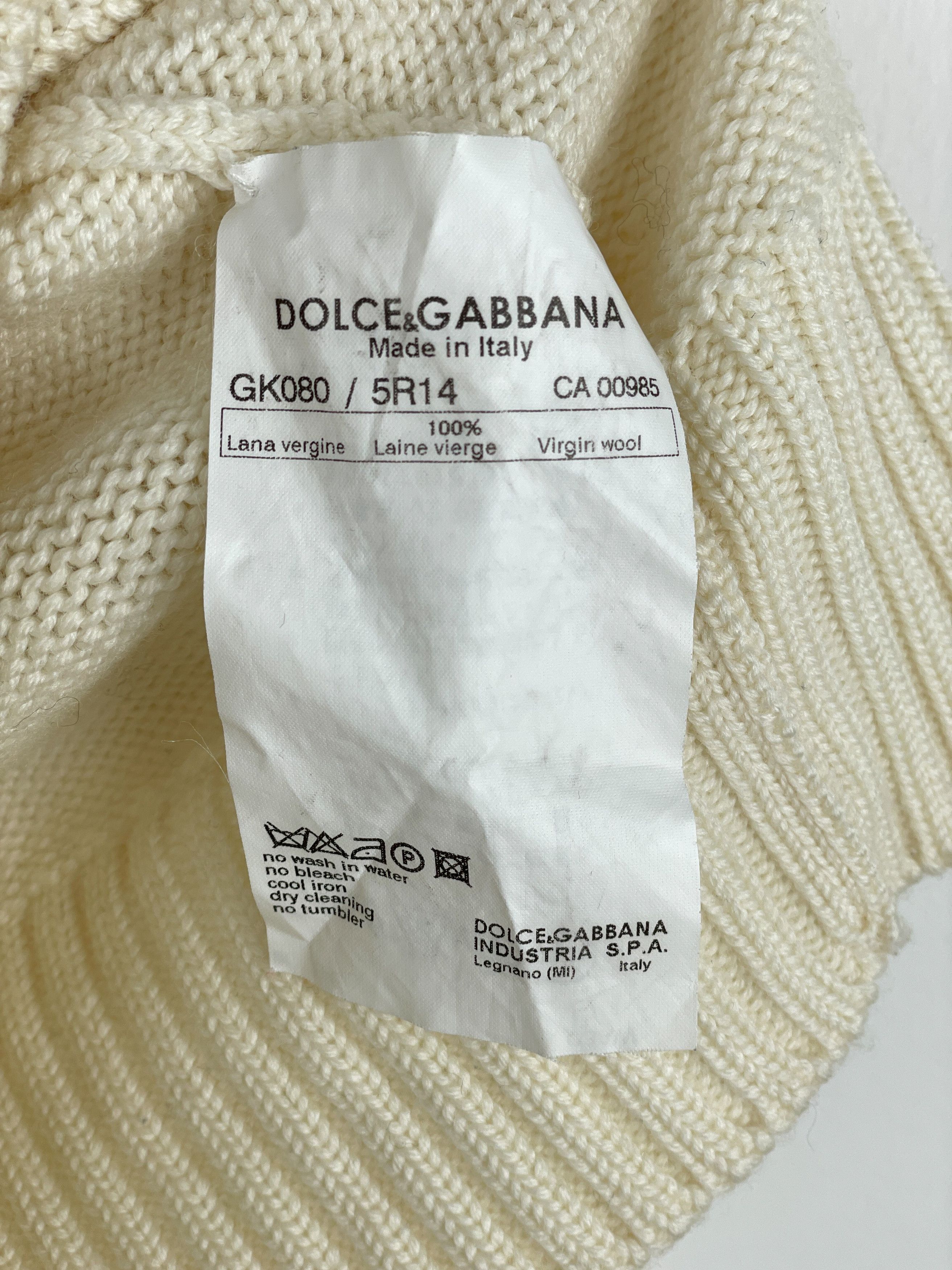 Dolce & Gabbana AW03 Spiral-Zip Knit Sweater Size M / US 6-8 / IT 42-44 - 16 Thumbnail