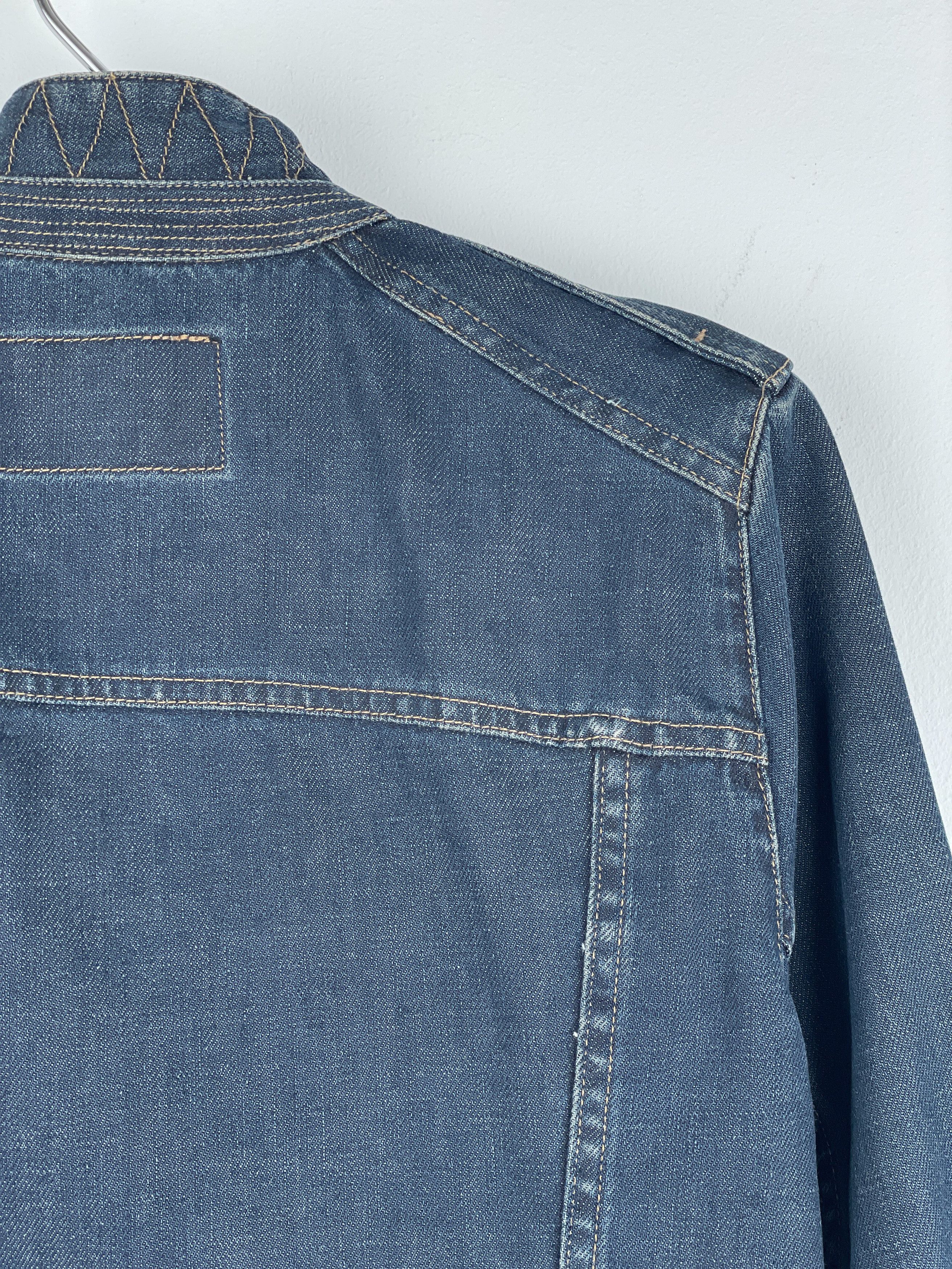 Gucci by Tom Ford SS02 Epaulettes Dark Denim Trucker Jacket Size M / US 6-8 / IT 42-44 - 11 Thumbnail