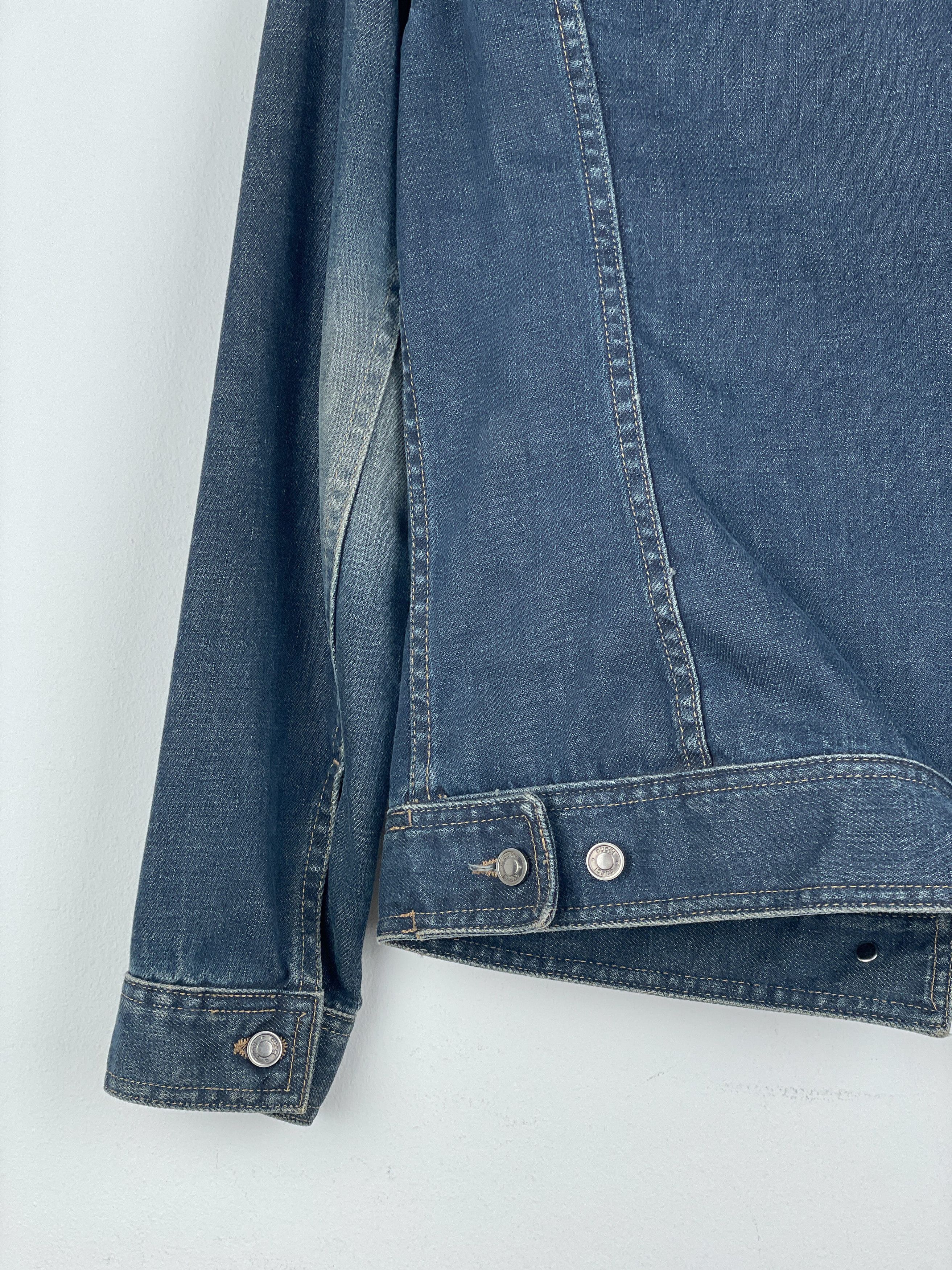 Gucci by Tom Ford SS02 Epaulettes Dark Denim Trucker Jacket Size M / US 6-8 / IT 42-44 - 12 Thumbnail