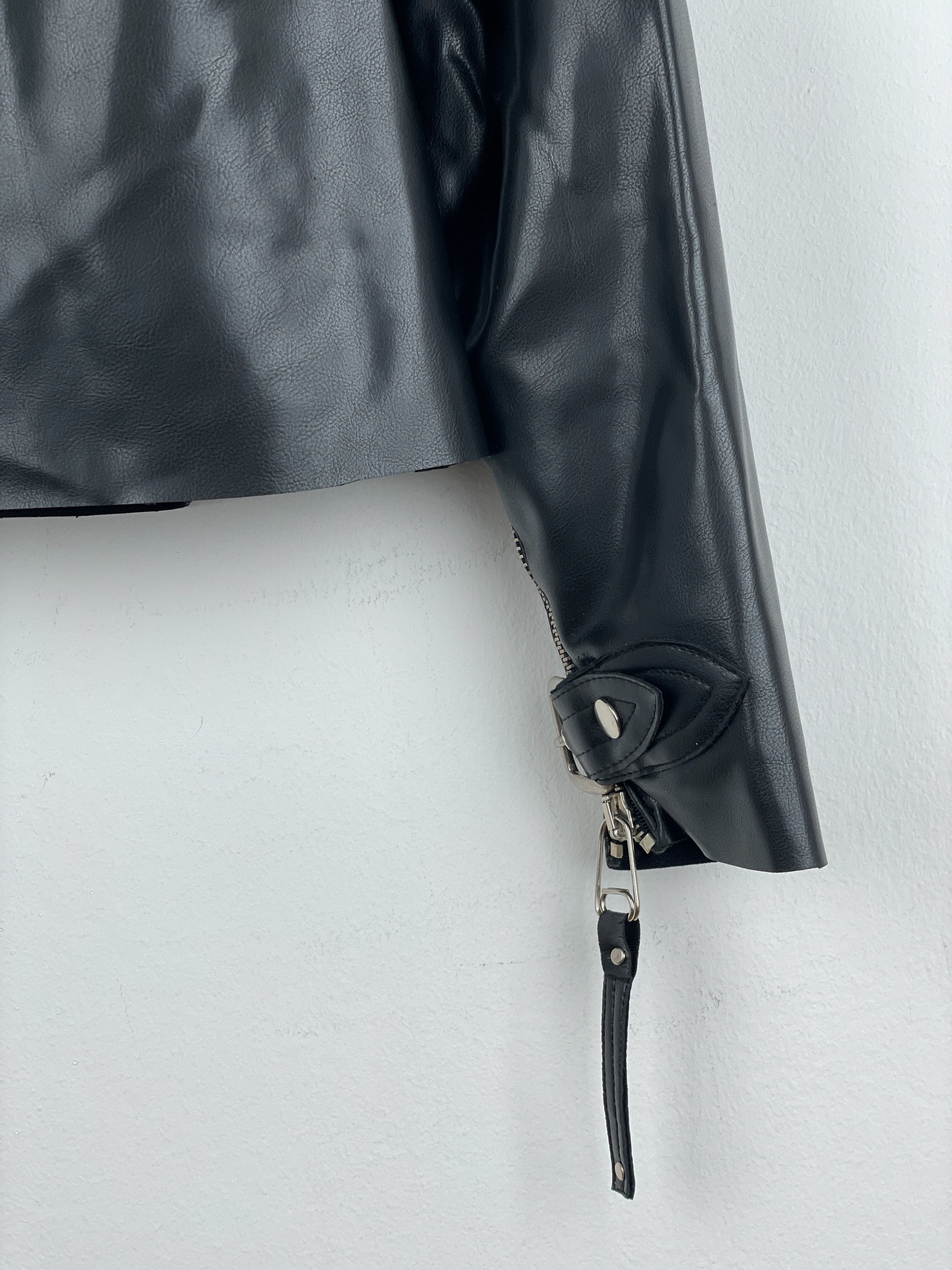 Jean Paul Gaultier 1990s Backzip Bondage Fetish Rubber Top Size XL / US 12-14 / IT 48-50 - 8 Thumbnail