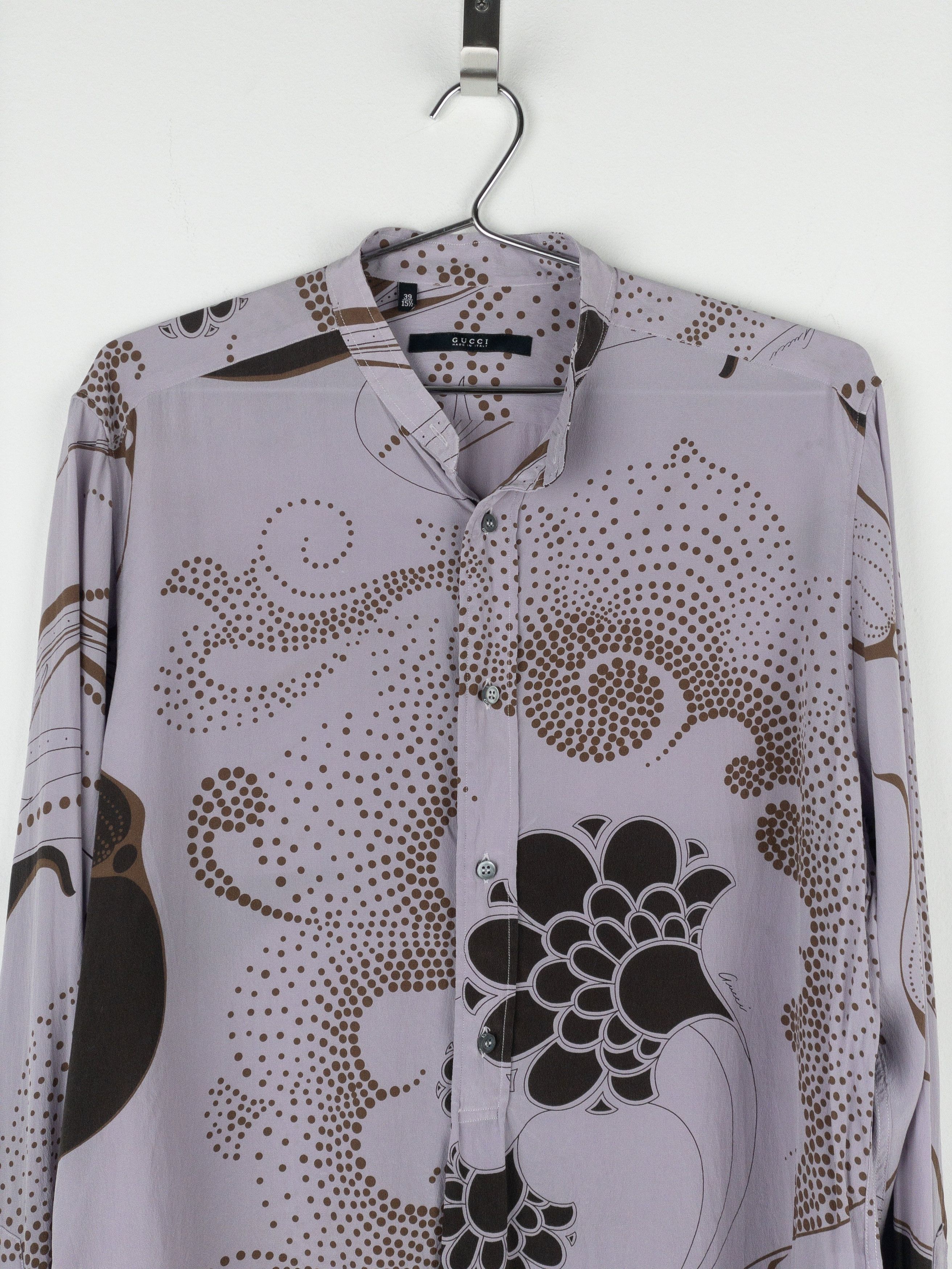 Gucci by Tom Ford SS99 Japanese Floral Button-Up Shirt Size US S / EU 44-46 / 1 - 3 Thumbnail