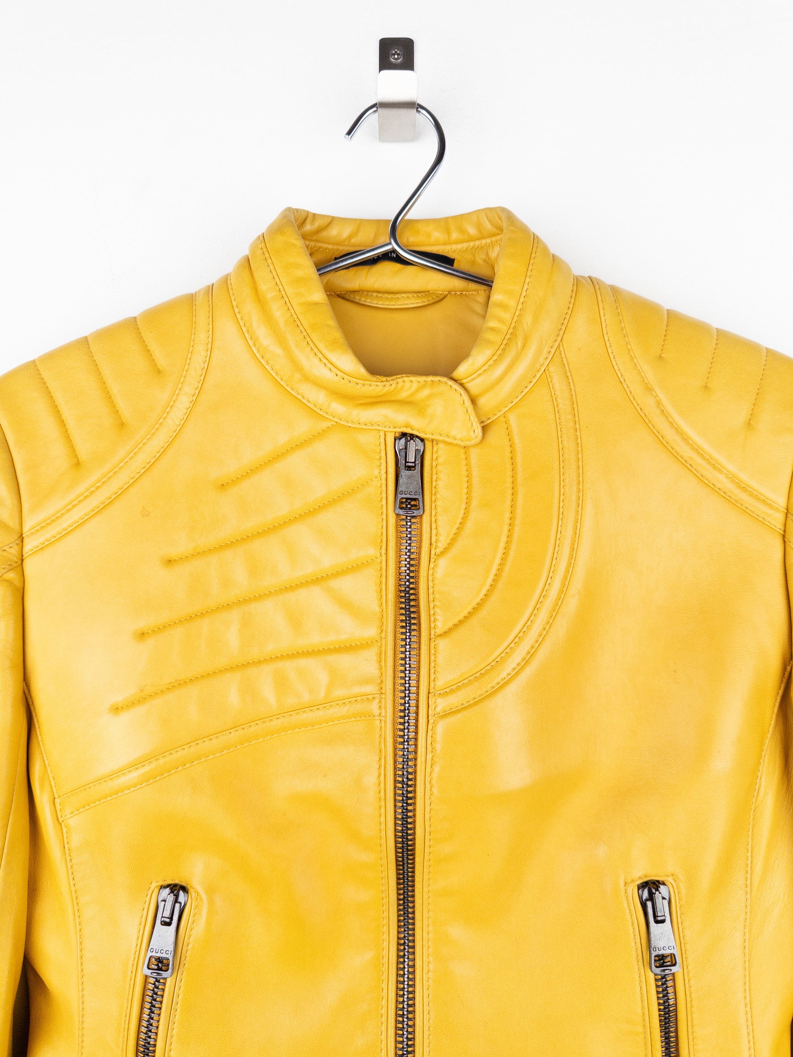 Gucci by Tom Ford AW00 ‘Spiral’ Leather Moto Biker Jacket Size M / US 6-8 / IT 42-44 - 3 Thumbnail