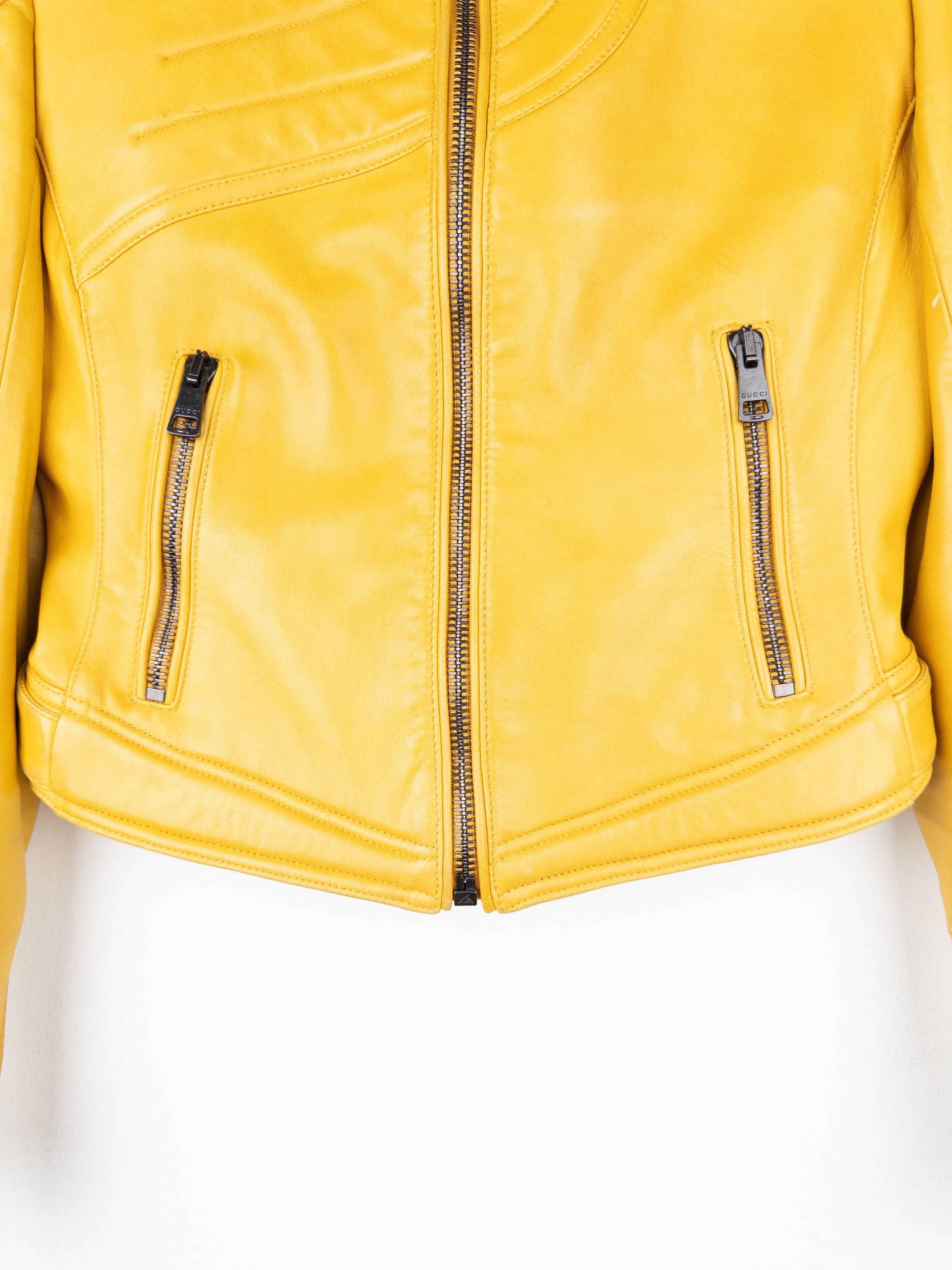 Gucci by Tom Ford AW00 ‘Spiral’ Leather Moto Biker Jacket Size M / US 6-8 / IT 42-44 - 4 Thumbnail
