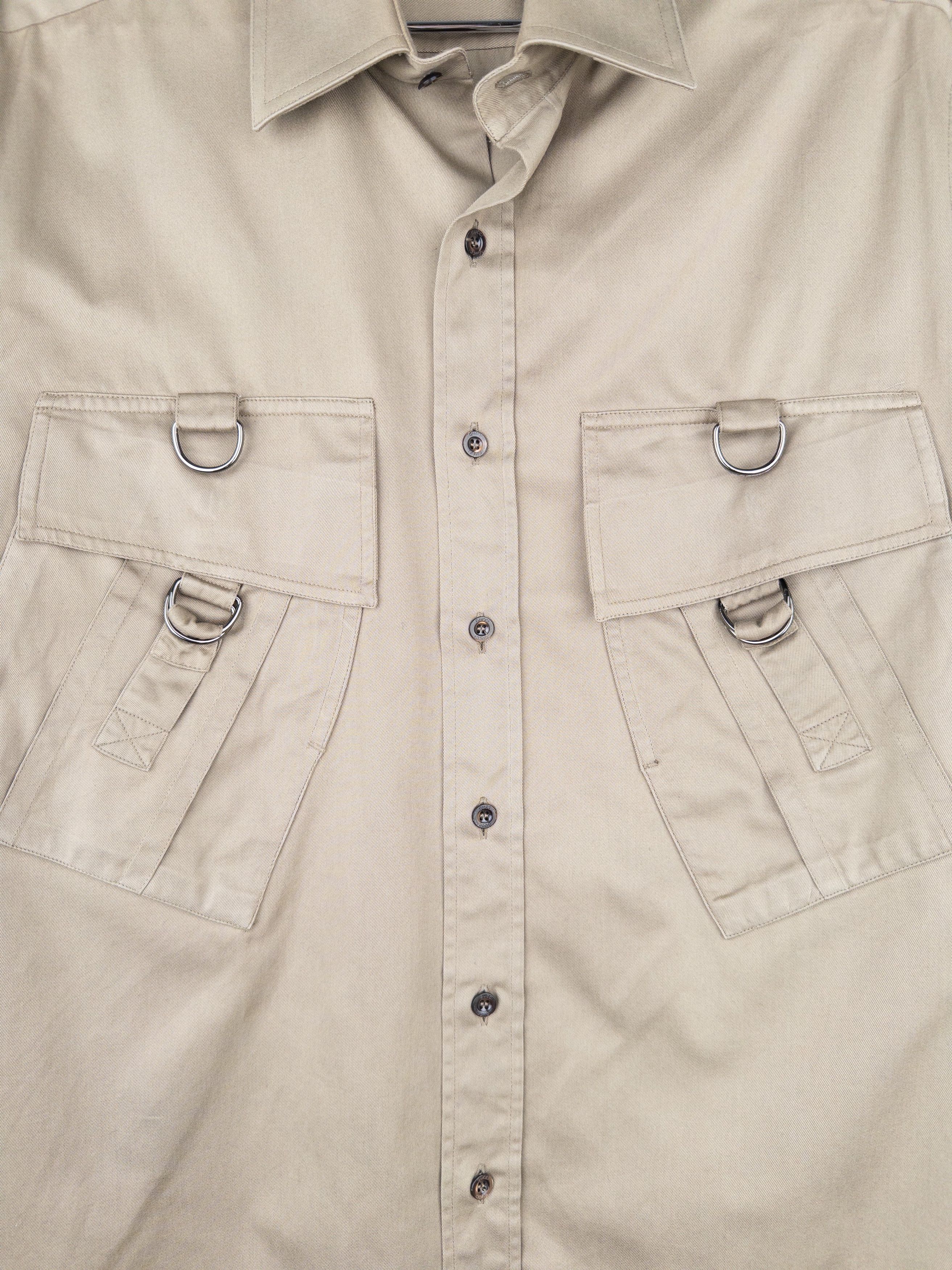 Gucci by Tom Ford SS99 Bondage Cargo Safari Military Button-Up Shi Size US S / EU 44-46 / 1 - 4 Thumbnail