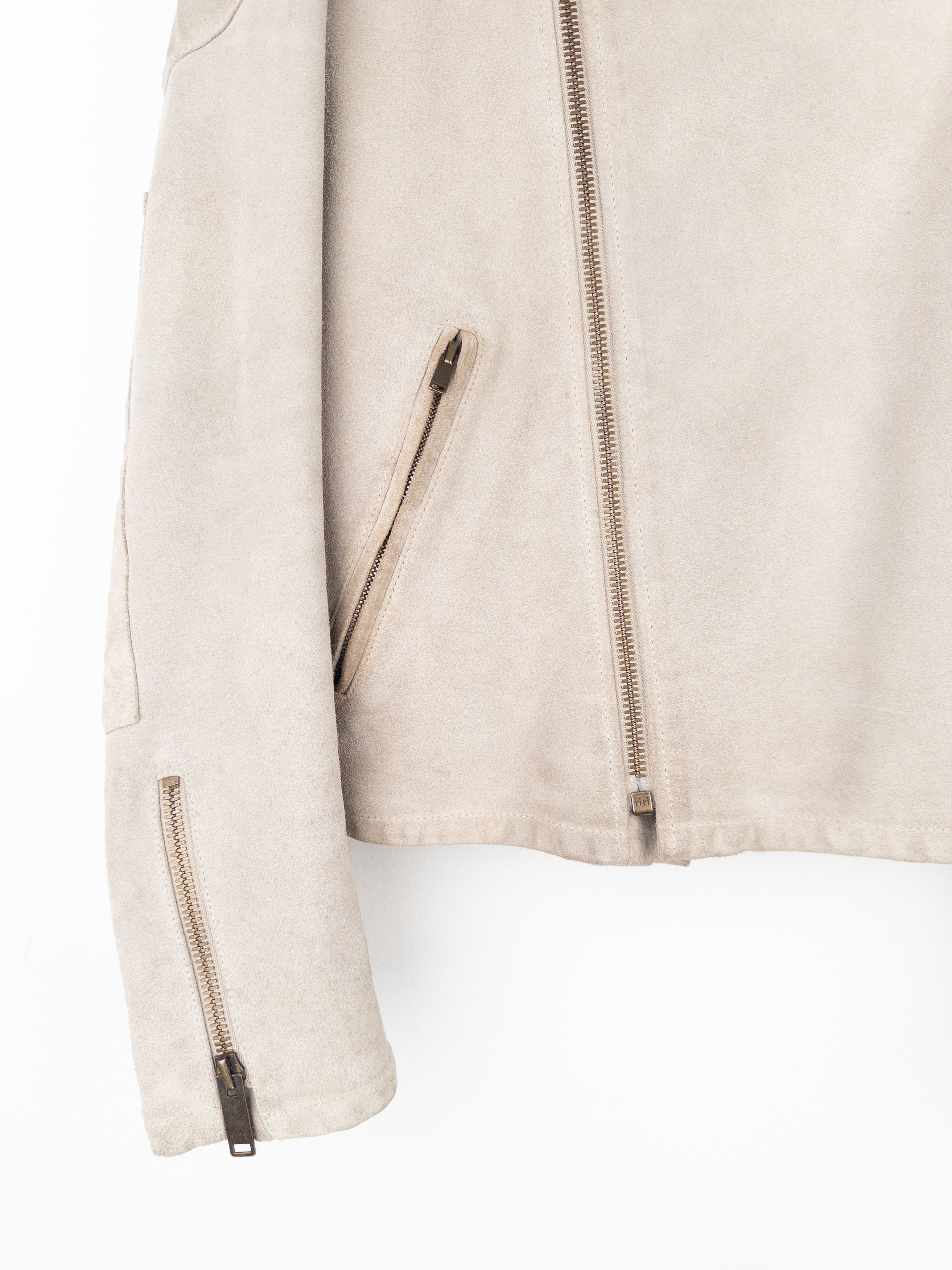 Gucci by Tom Ford 2000s Quilted Suede Perfecto Biker Jacket Size US XXL / EU 58 / 5 - 5 Thumbnail