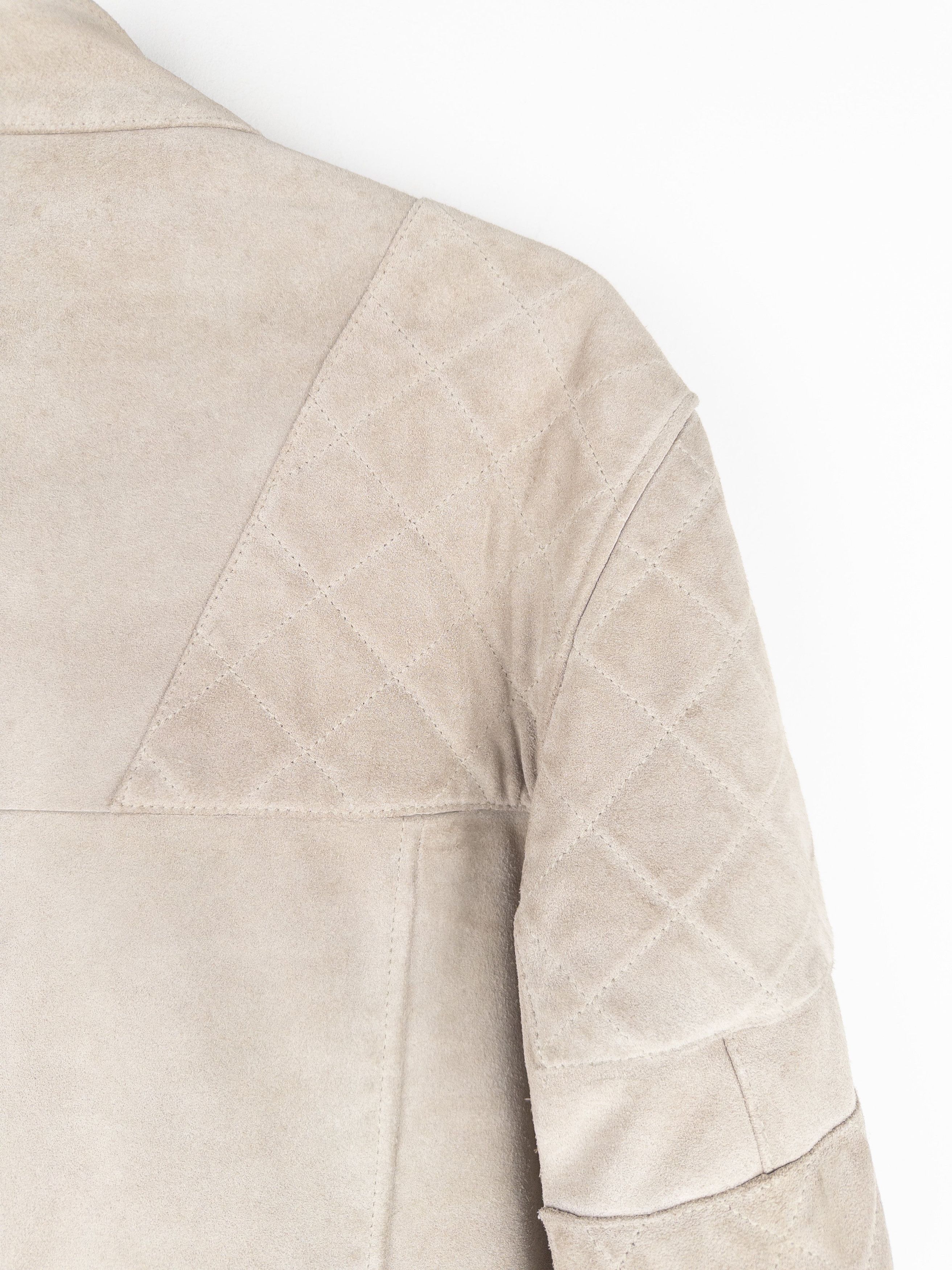 Gucci by Tom Ford 2000s Quilted Suede Perfecto Biker Jacket Size US XXL / EU 58 / 5 - 9 Thumbnail