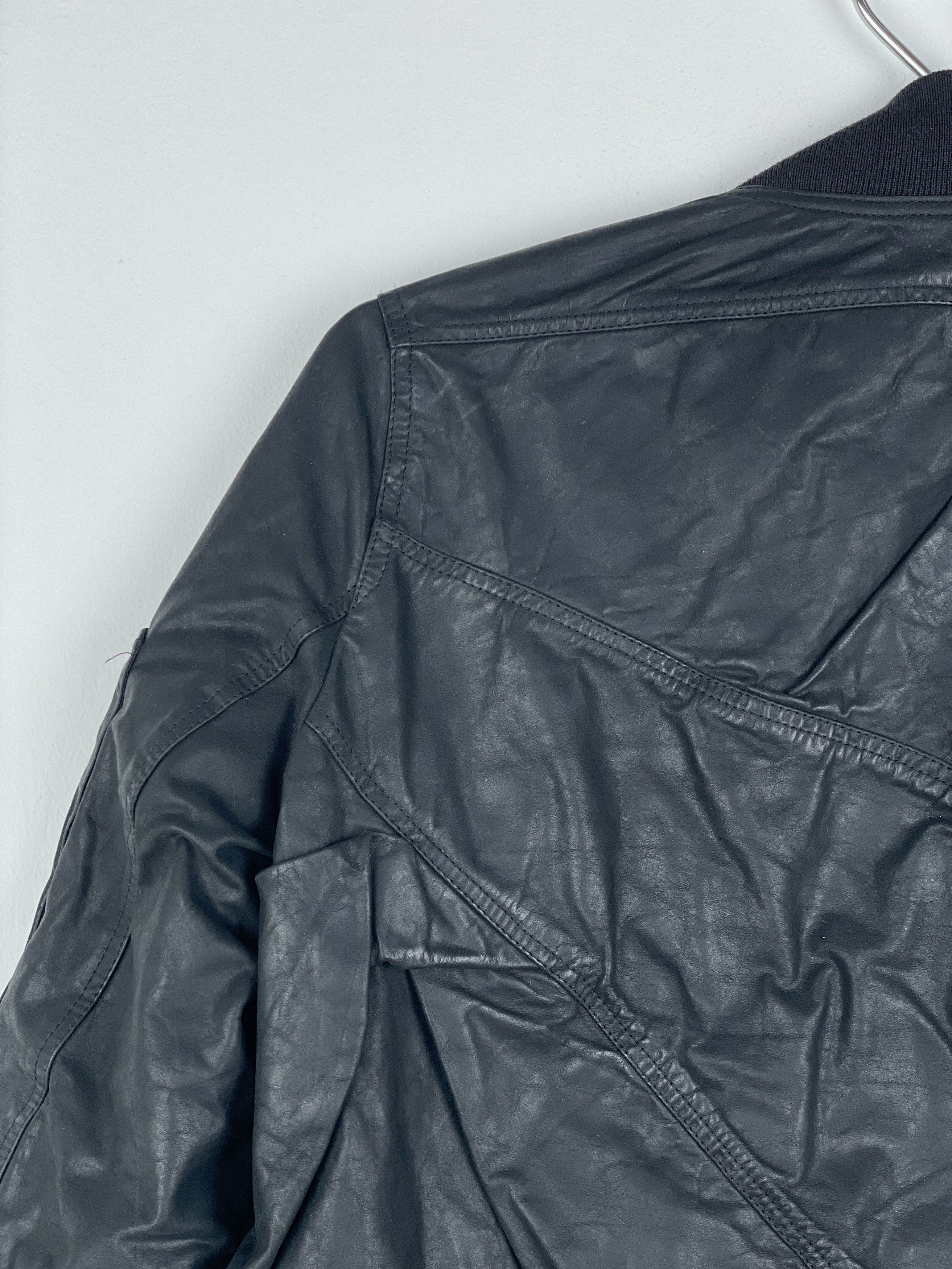 Rick Owens SS16 'Cyclops' Draped Ripple Leather Bomber Jacket Size S / US 4 / IT 40 - 12 Thumbnail