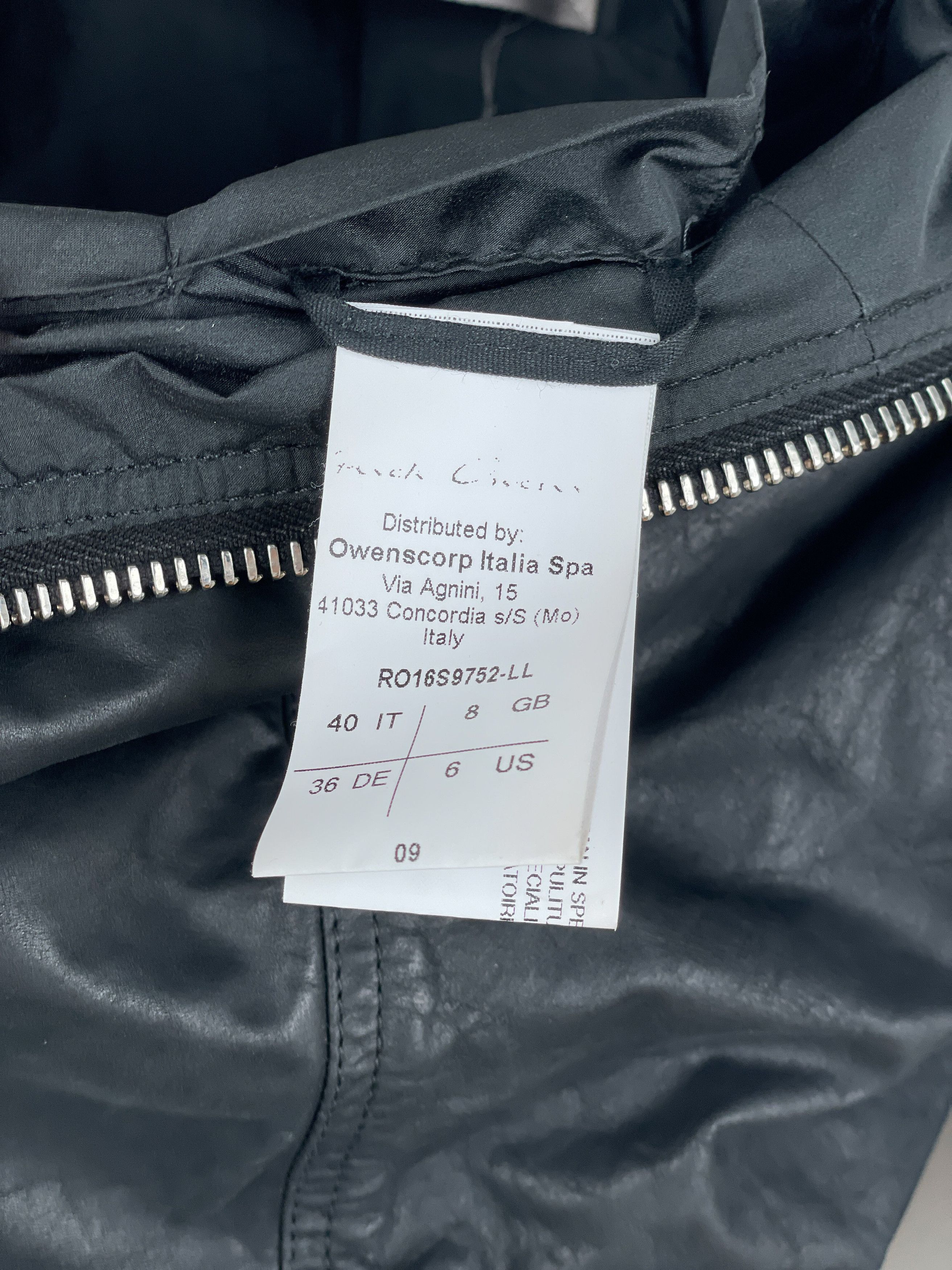 Rick Owens SS16 'Cyclops' Draped Ripple Leather Bomber Jacket Size S / US 4 / IT 40 - 19 Thumbnail