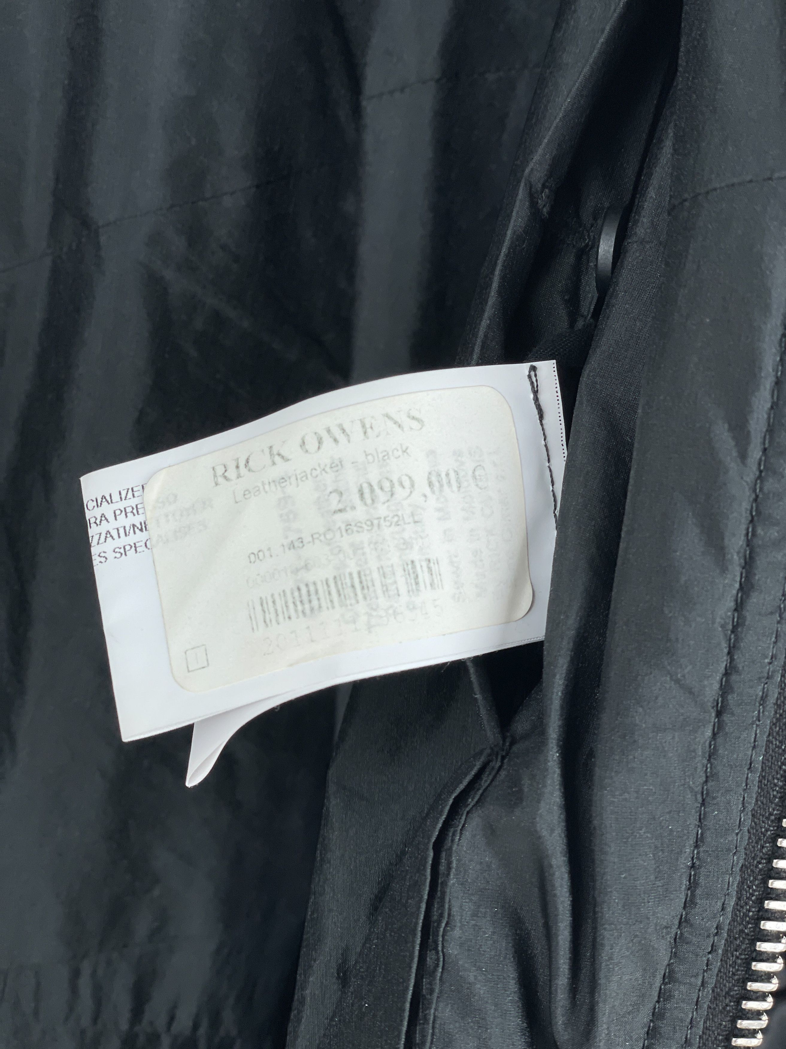 Rick Owens SS16 'Cyclops' Draped Ripple Leather Bomber Jacket Size S / US 4 / IT 40 - 18 Thumbnail