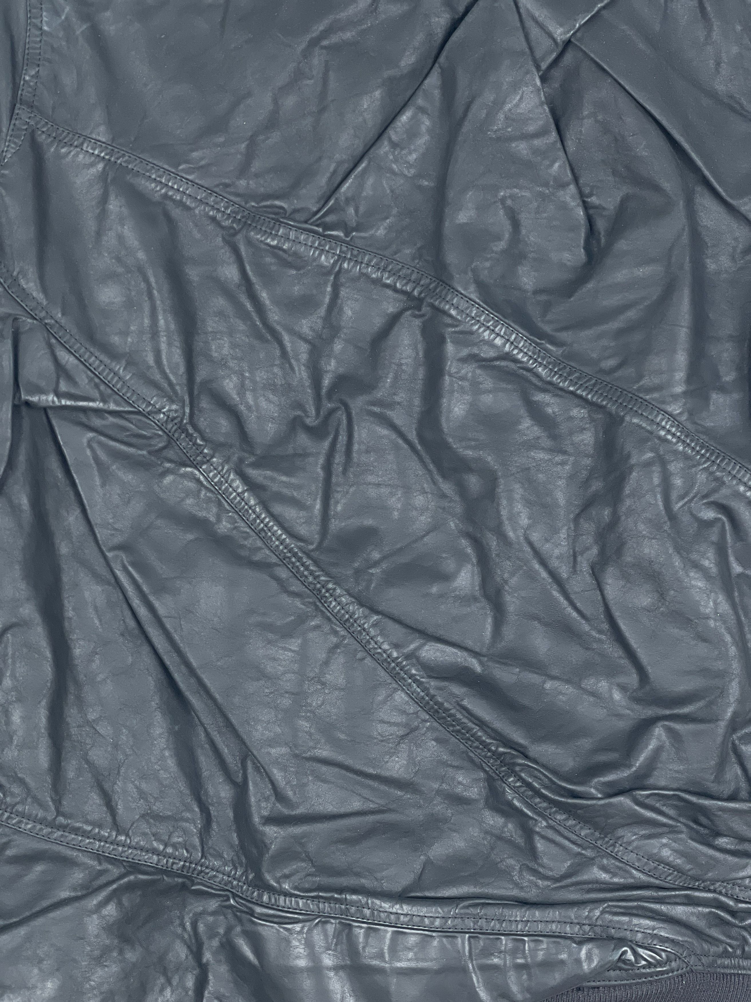Rick Owens SS16 'Cyclops' Draped Ripple Leather Bomber Jacket Size S / US 4 / IT 40 - 16 Thumbnail