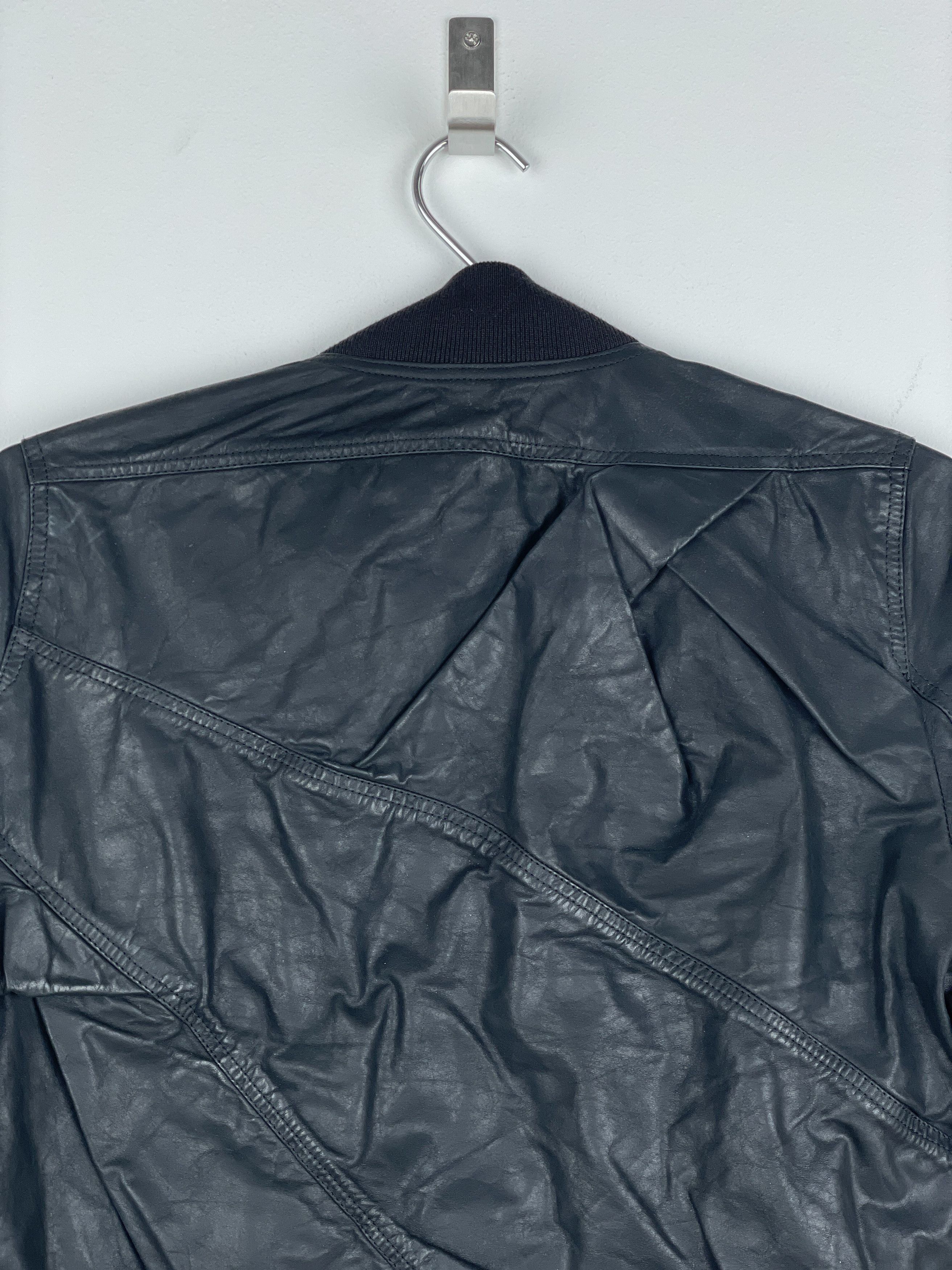 Rick Owens SS16 'Cyclops' Draped Ripple Leather Bomber Jacket Size S / US 4 / IT 40 - 11 Thumbnail