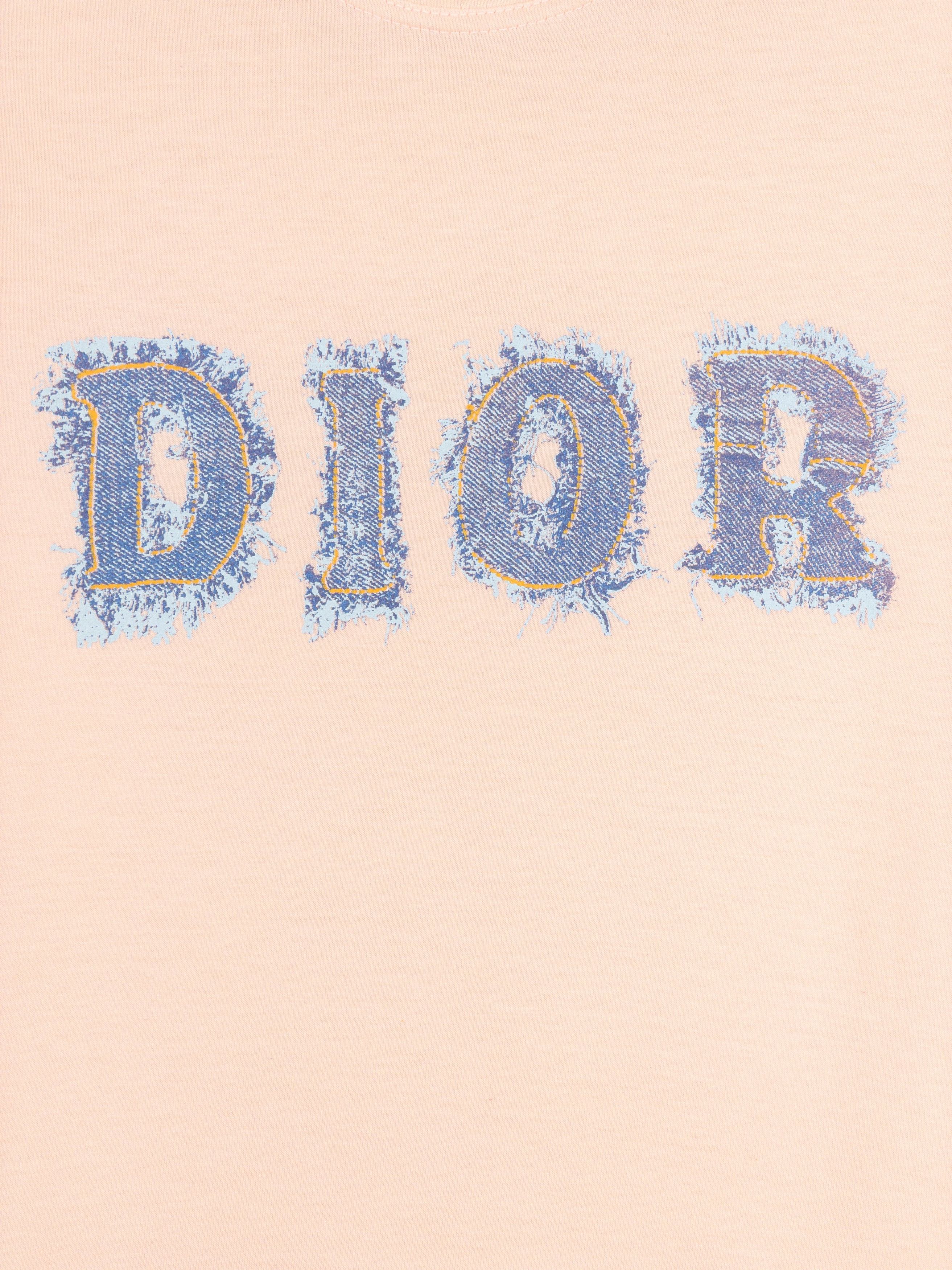 Dior by Galliano SS03 ‘’ Denim Print T-Shirt Size S / US 4 / IT 40 - 4 Thumbnail
