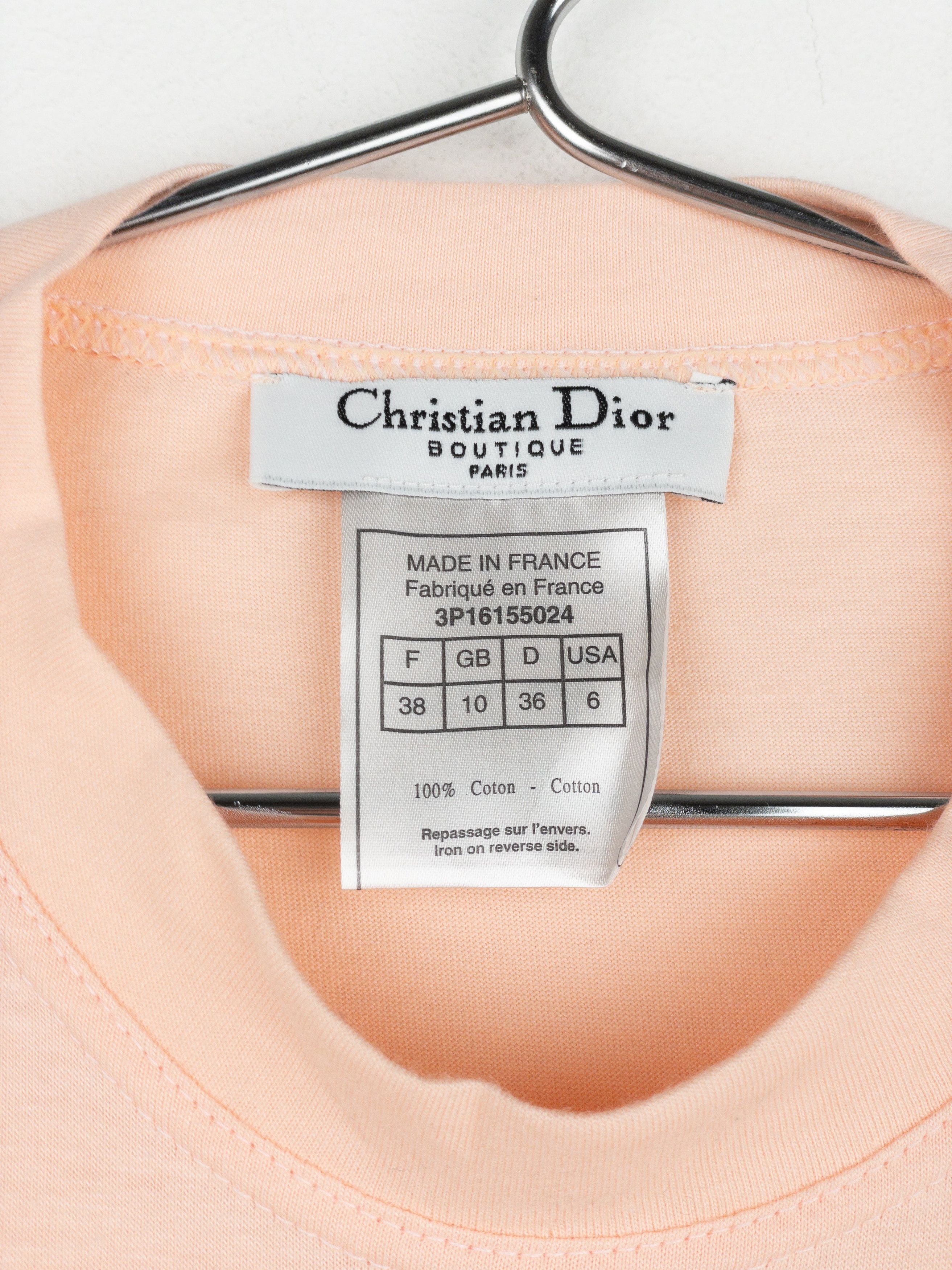 Dior by Galliano SS03 ‘’ Denim Print T-Shirt Size S / US 4 / IT 40 - 9 Thumbnail