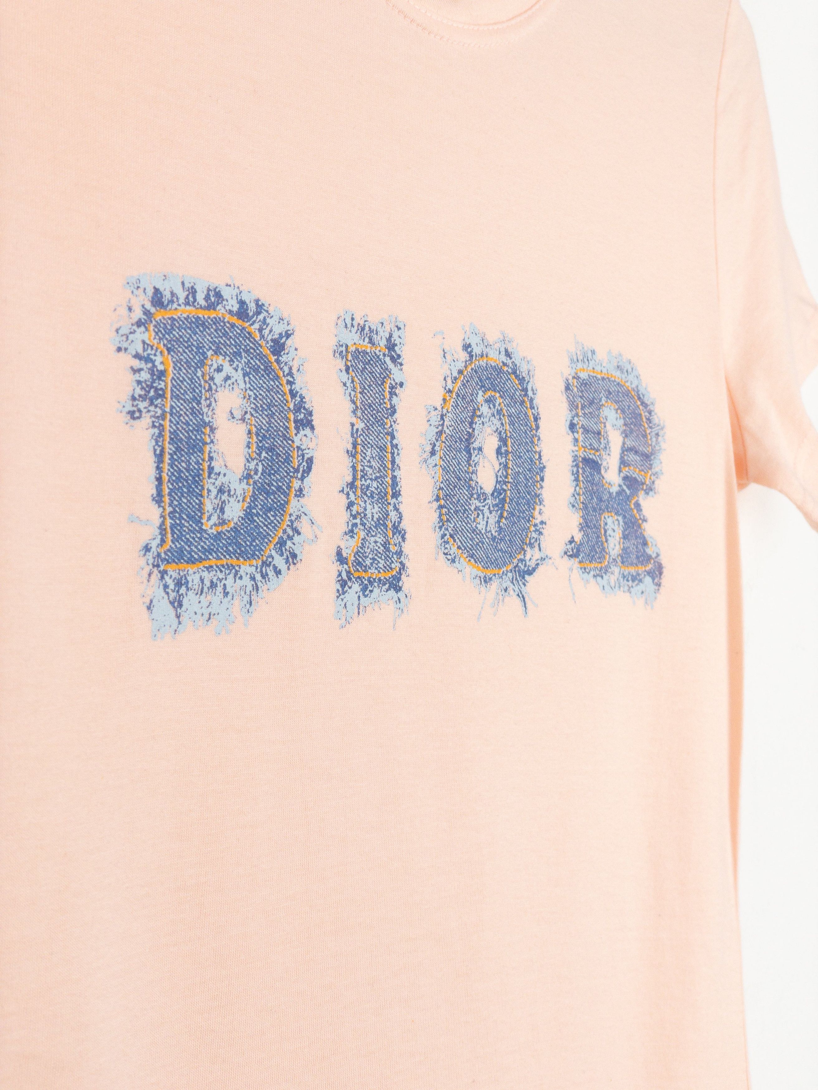 Dior by Galliano SS03 ‘’ Denim Print T-Shirt Size S / US 4 / IT 40 - 7 Thumbnail