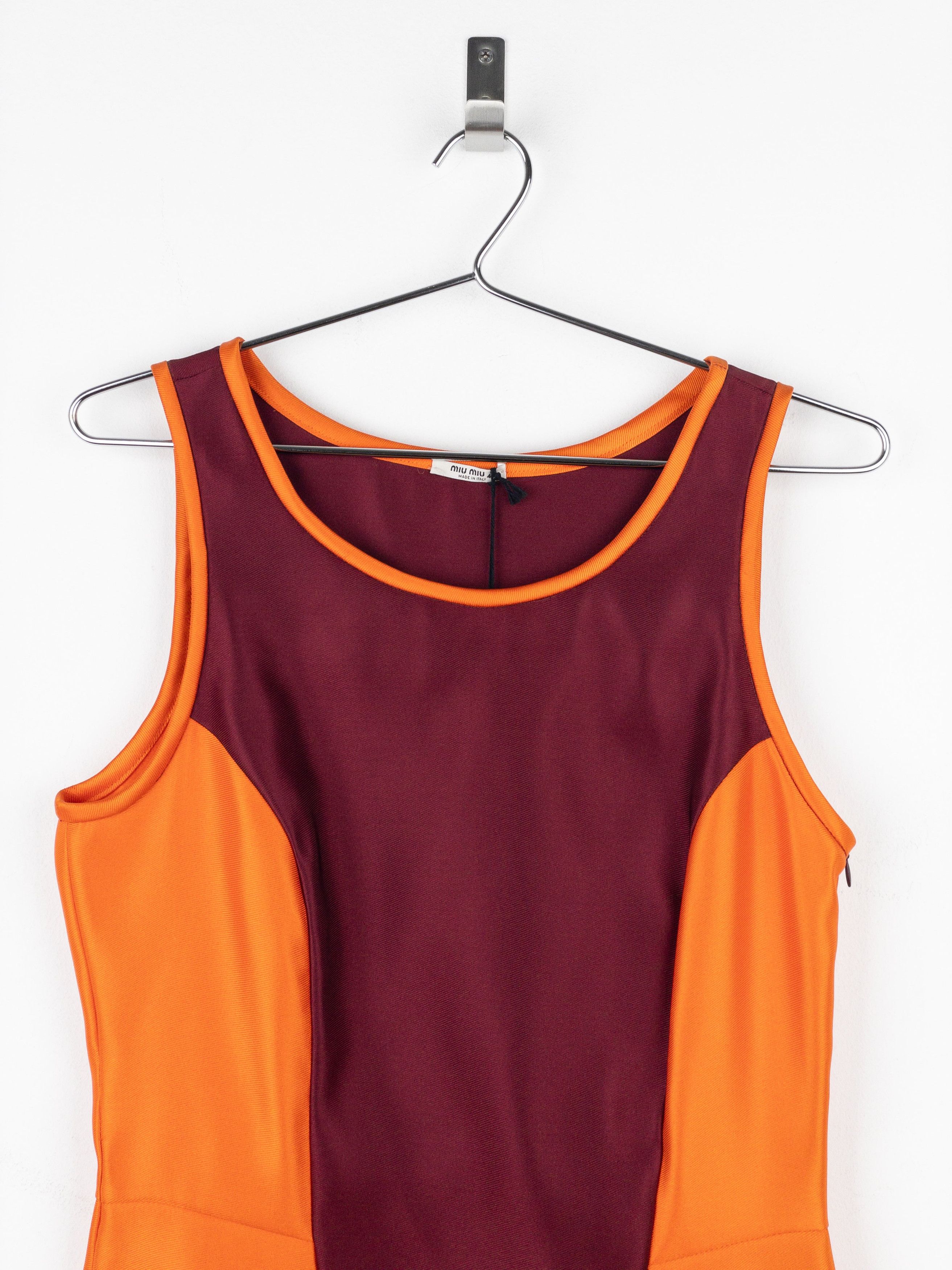Miu Miu SS08 Colorblock Neon Sports Dress Size L / US 10 / IT 46 - 4 Thumbnail