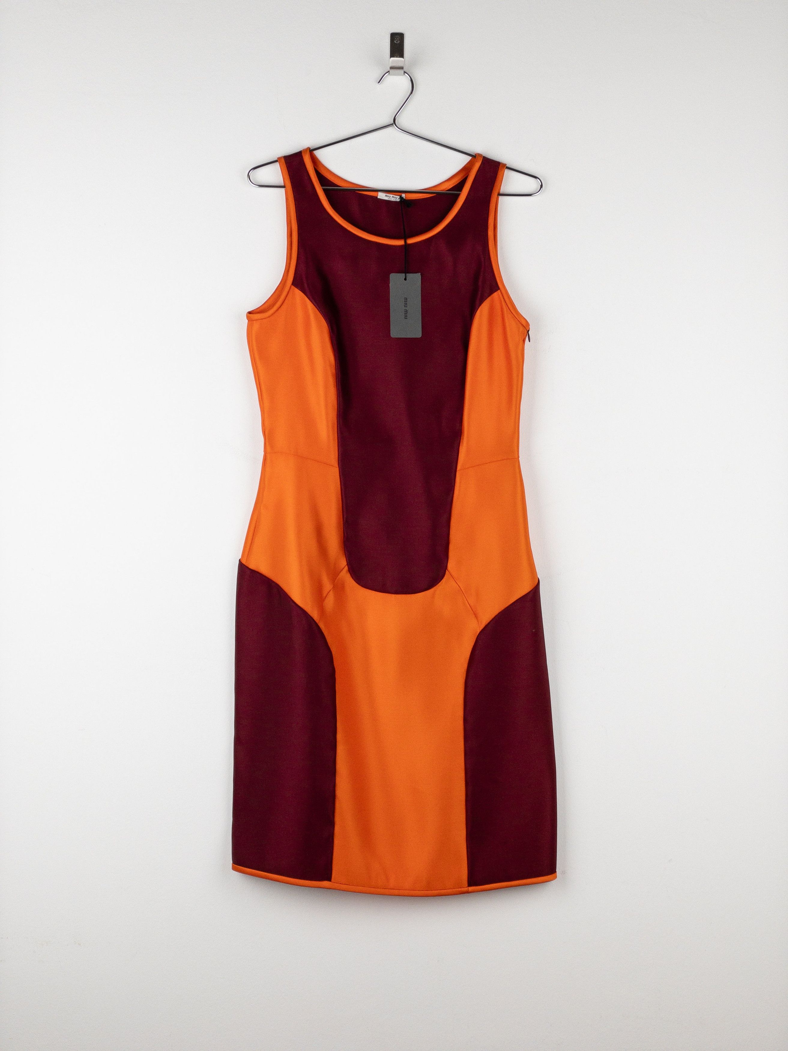 Miu Miu SS08 Colorblock Neon Sports Dress Size L / US 10 / IT 46 - 2 Thumbnail