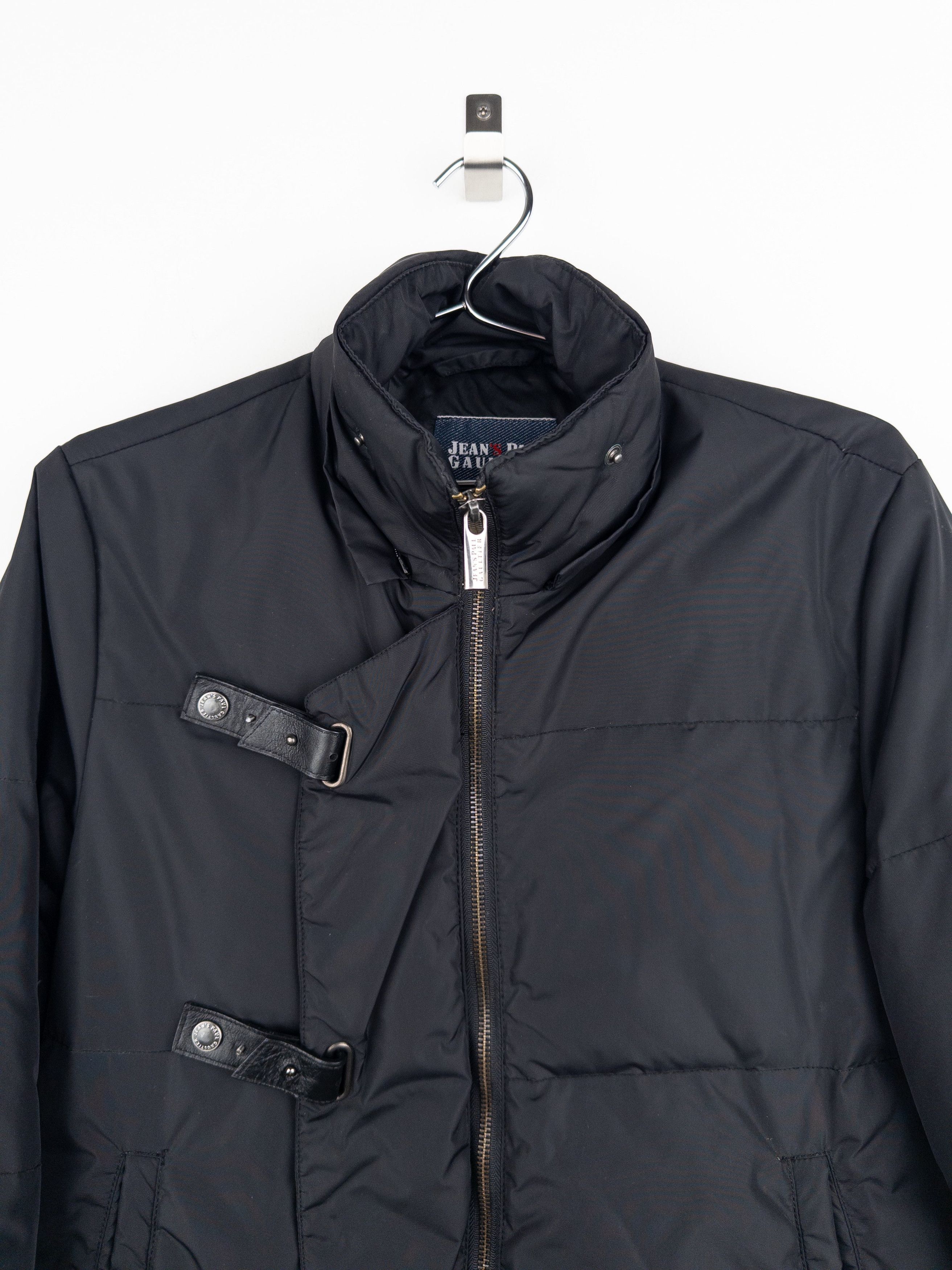 Jean Paul Gaultier AW03 Asymmetrical Bondage Strap Puffer Jacket Size US XL / EU 56 / 4 - 3 Thumbnail