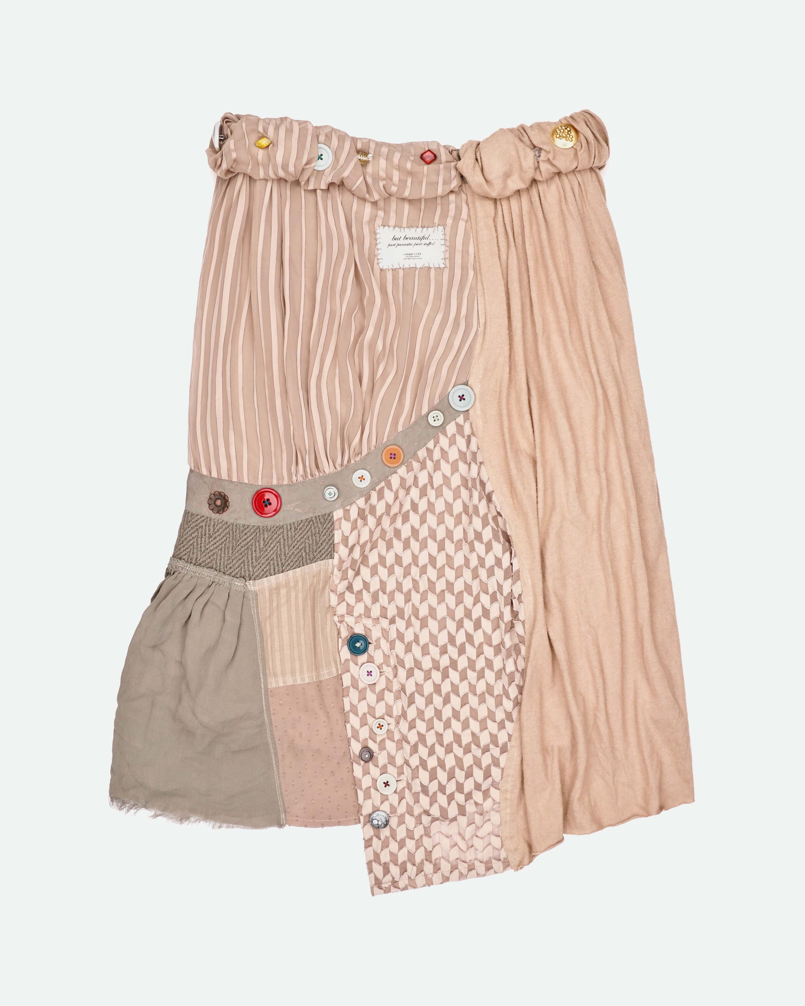 Undercover AW04 "But Beautiful" Reconstructed Patchwork Skirt Size 30" / US 8 / IT 44 - 2 Thumbnail