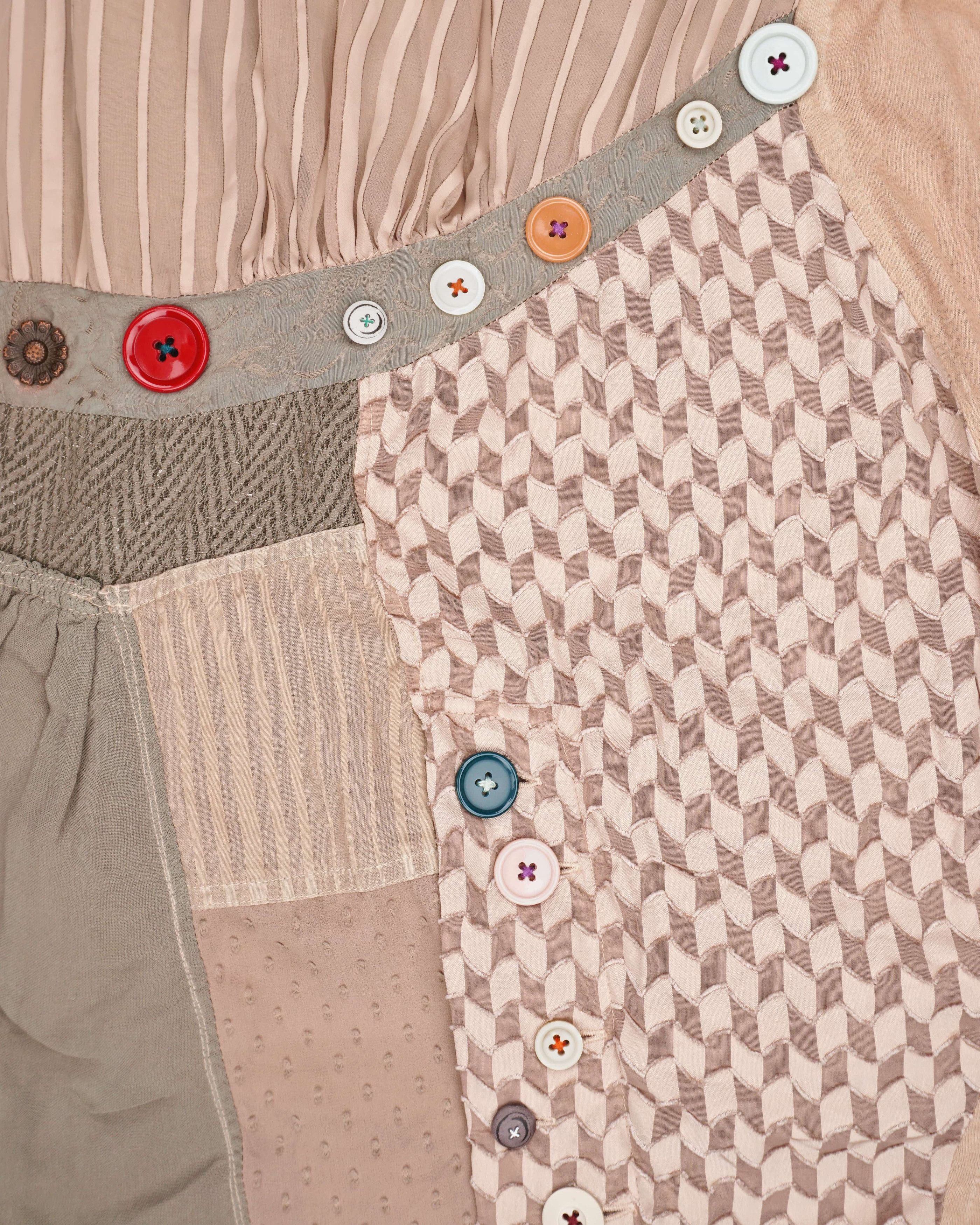 Undercover AW04 "But Beautiful" Reconstructed Patchwork Skirt Size 30" / US 8 / IT 44 - 4 Thumbnail