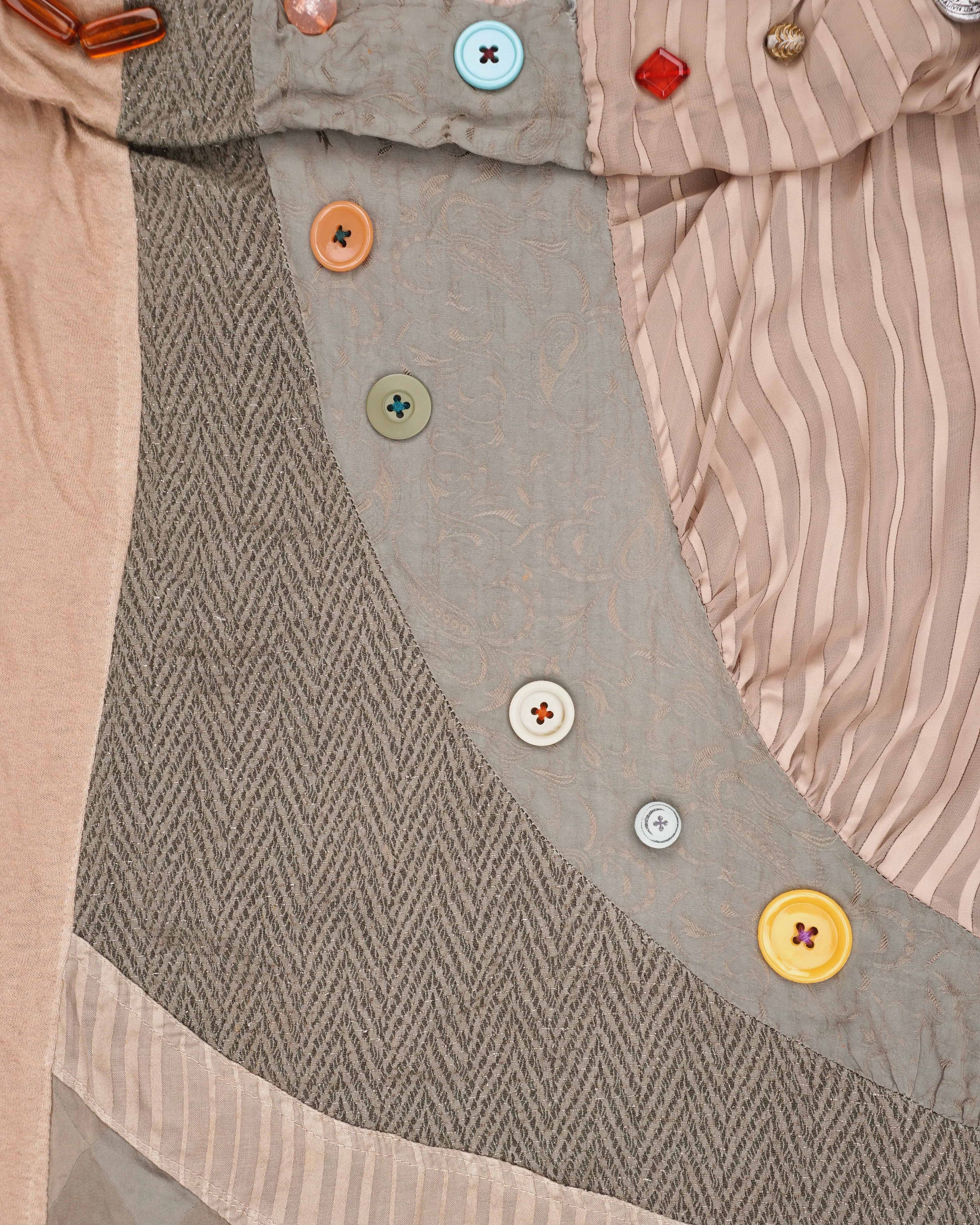 Undercover AW04 "But Beautiful" Reconstructed Patchwork Skirt Size 30" / US 8 / IT 44 - 3 Thumbnail