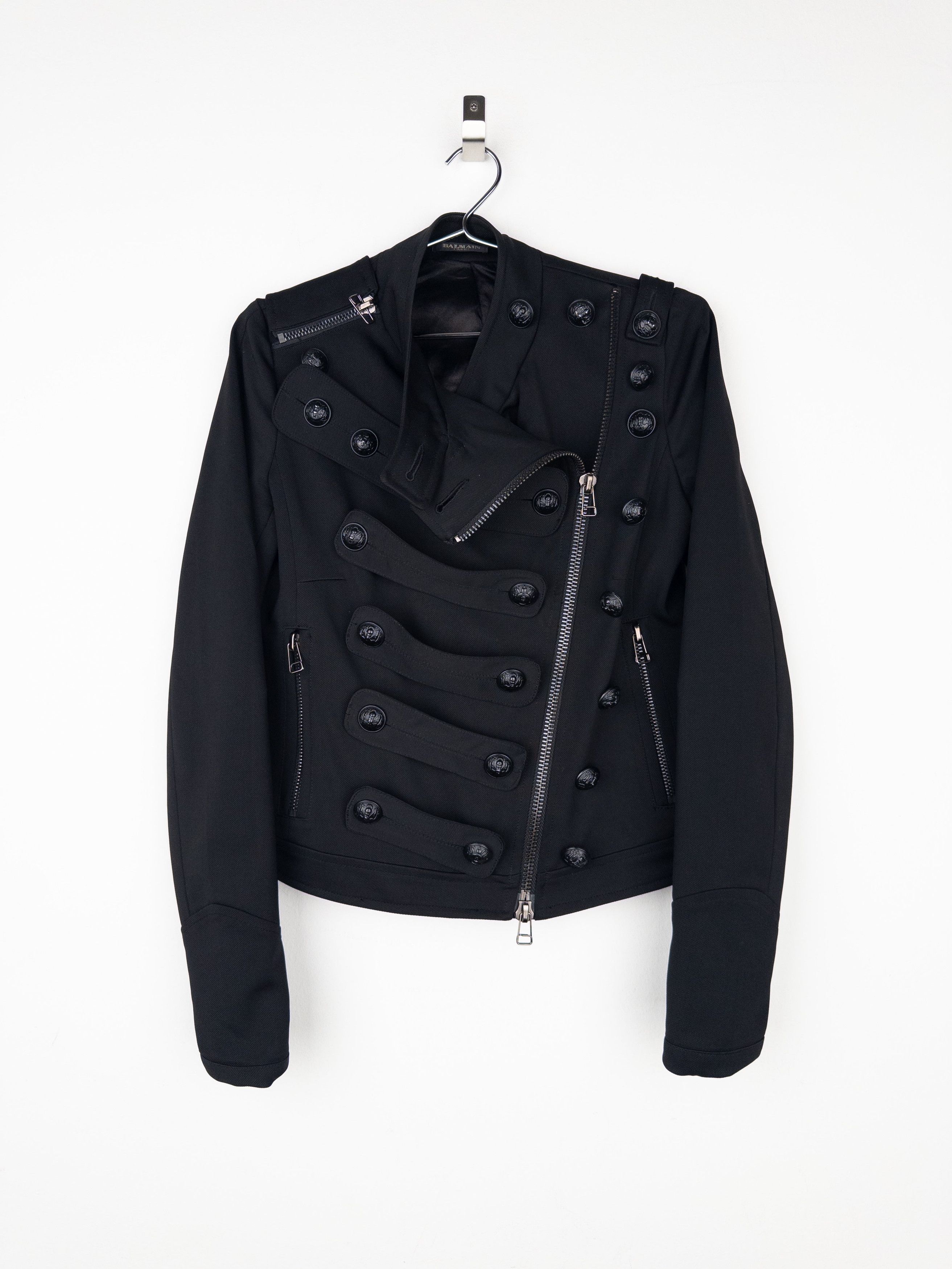Balmain by Decarnin 2010s Napoleon Biker Jacket Size S / US 4 / IT 40 - 3 Thumbnail