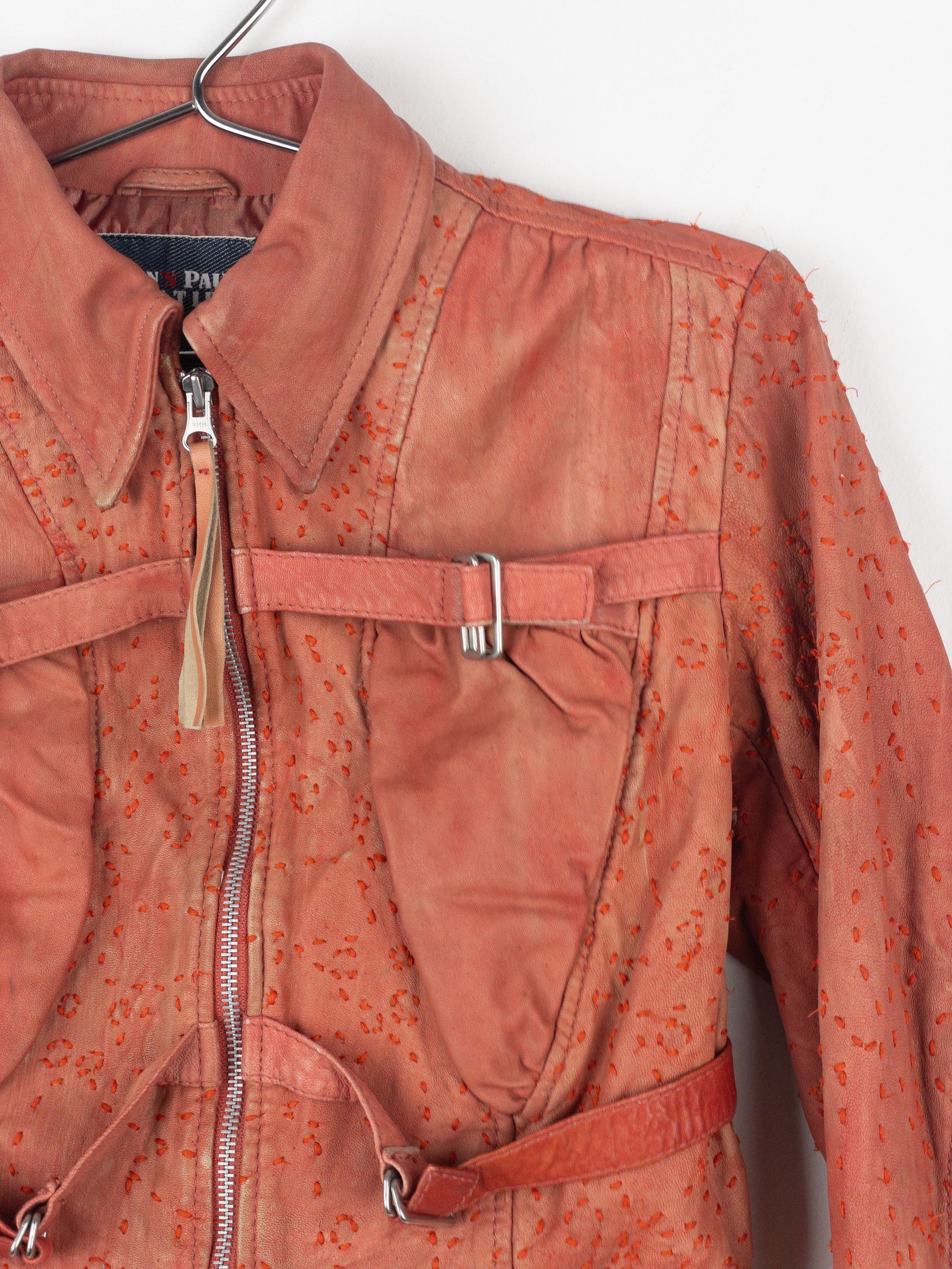 Jean Paul Gaultier 1990s Bondage-Strap Leather Jacket Size M / US 6-8 / IT 42-44 - 5 Thumbnail