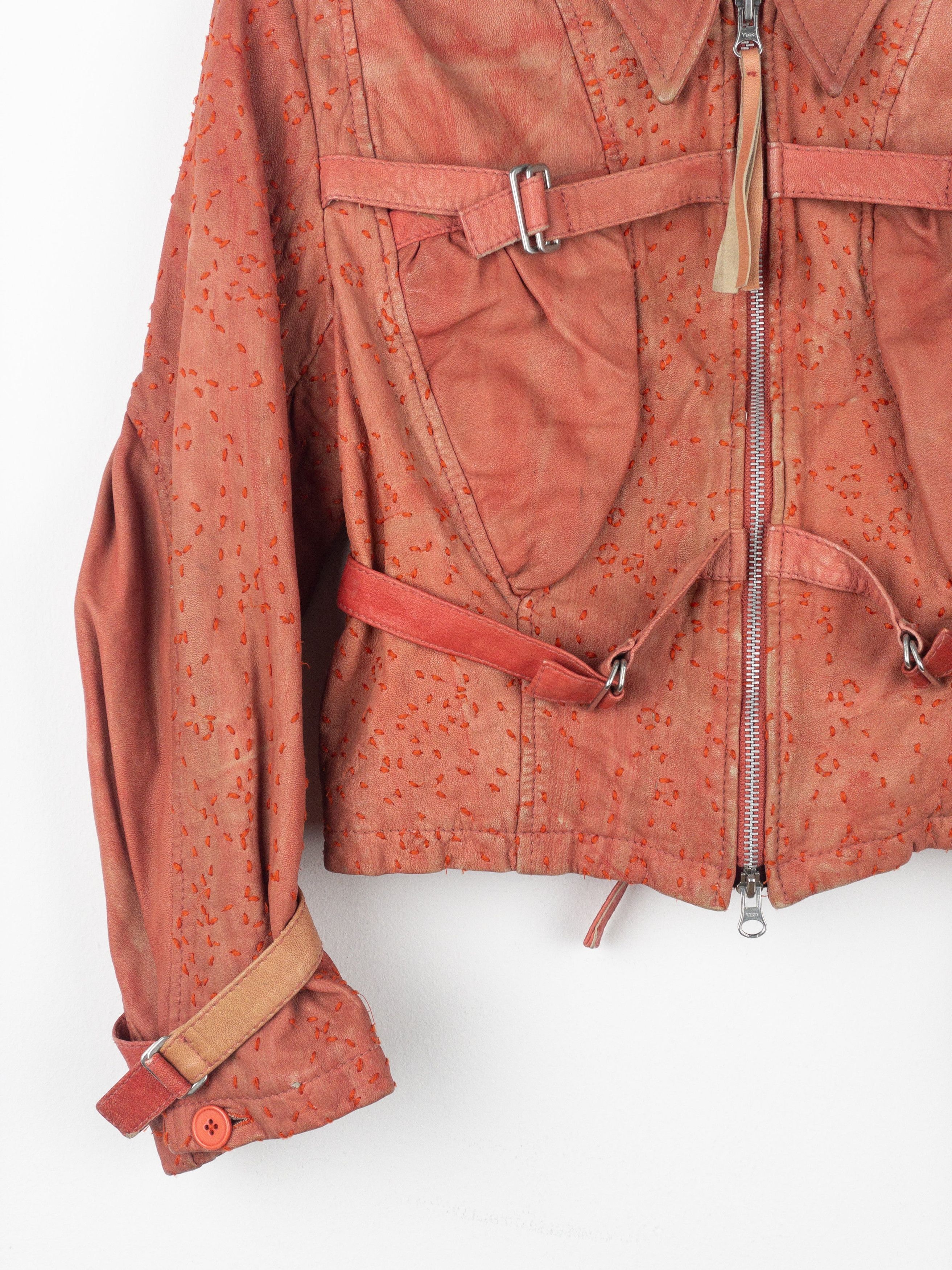 Jean Paul Gaultier 1990s Bondage-Strap Leather Jacket Size M / US 6-8 / IT 42-44 - 6 Thumbnail