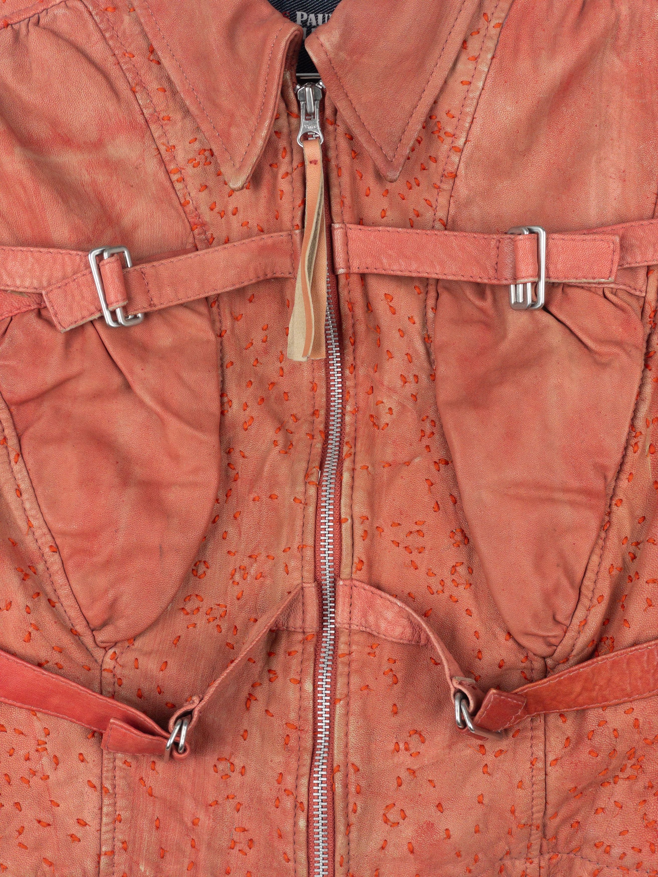 Jean Paul Gaultier 1990s Bondage-Strap Leather Jacket Size M / US 6-8 / IT 42-44 - 8 Thumbnail