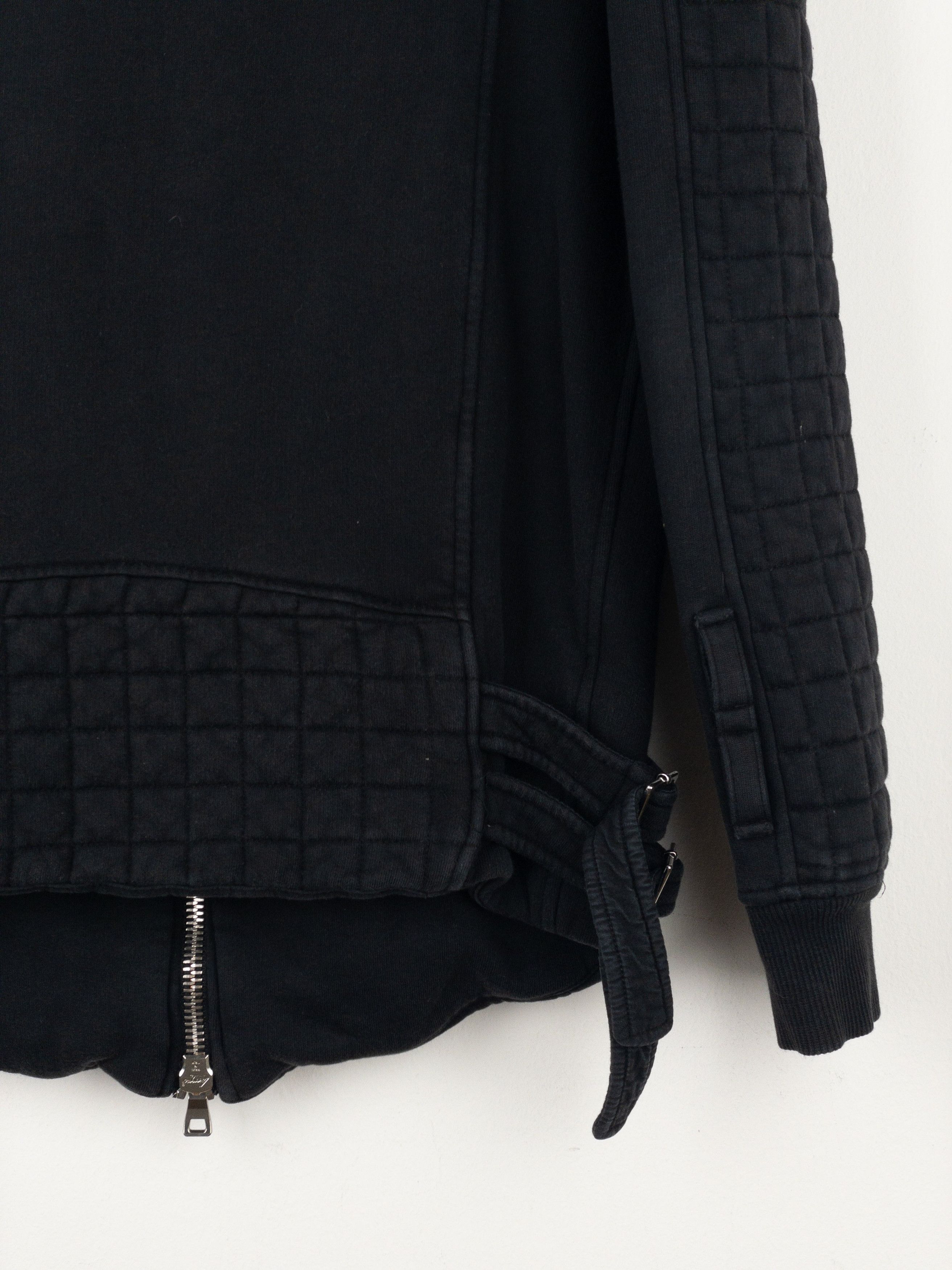 Balmain by Olivier Rousteing SS14 Belted Sweatshirt Biker Jacket Size US M / EU 48-50 / 2 - 12 Thumbnail
