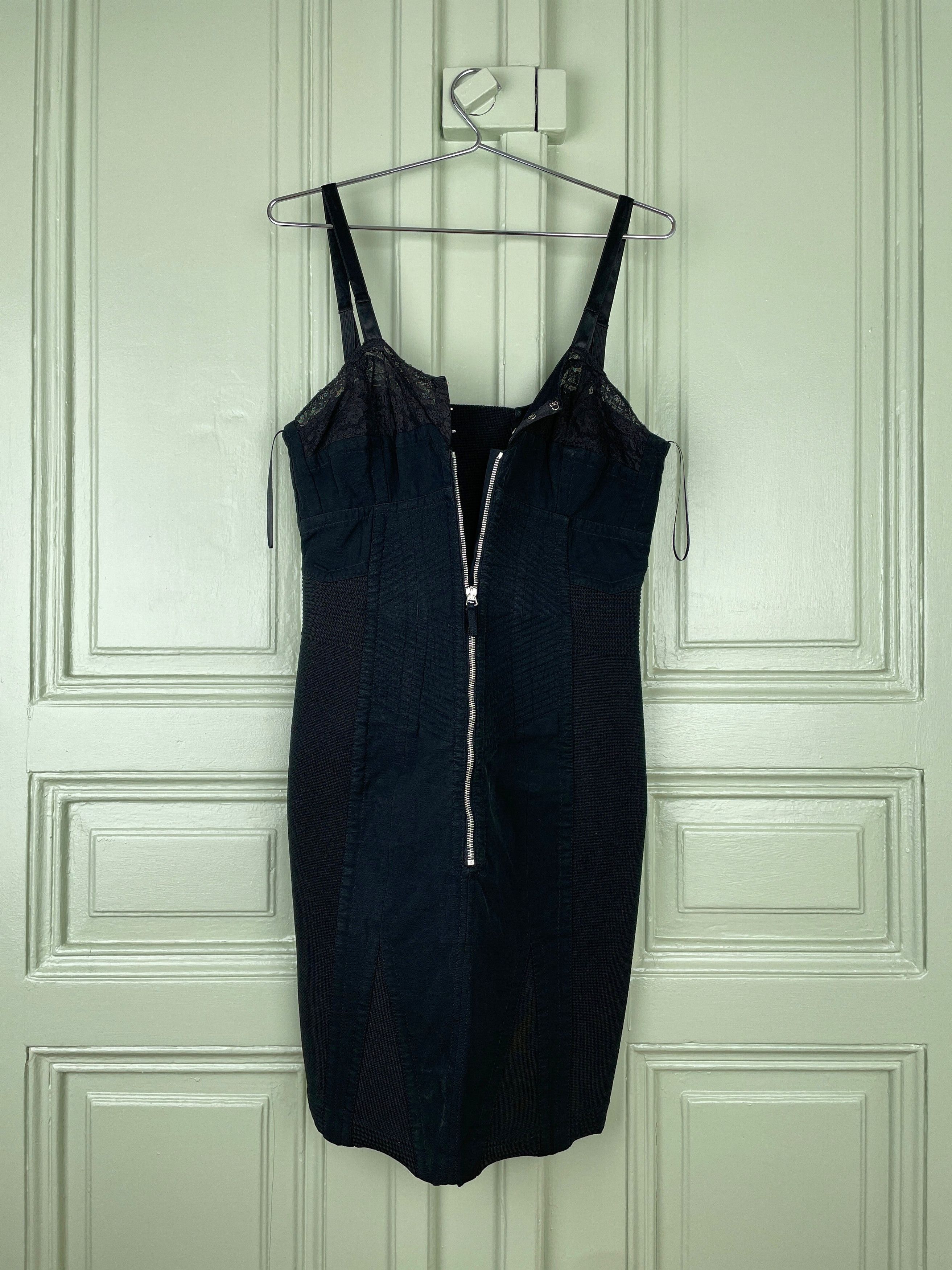 Jean Paul Gaultier 90s `Madonna´ Corset Lace Mini Dress Size M / US 6-8 / IT 42-44 - 3 Thumbnail