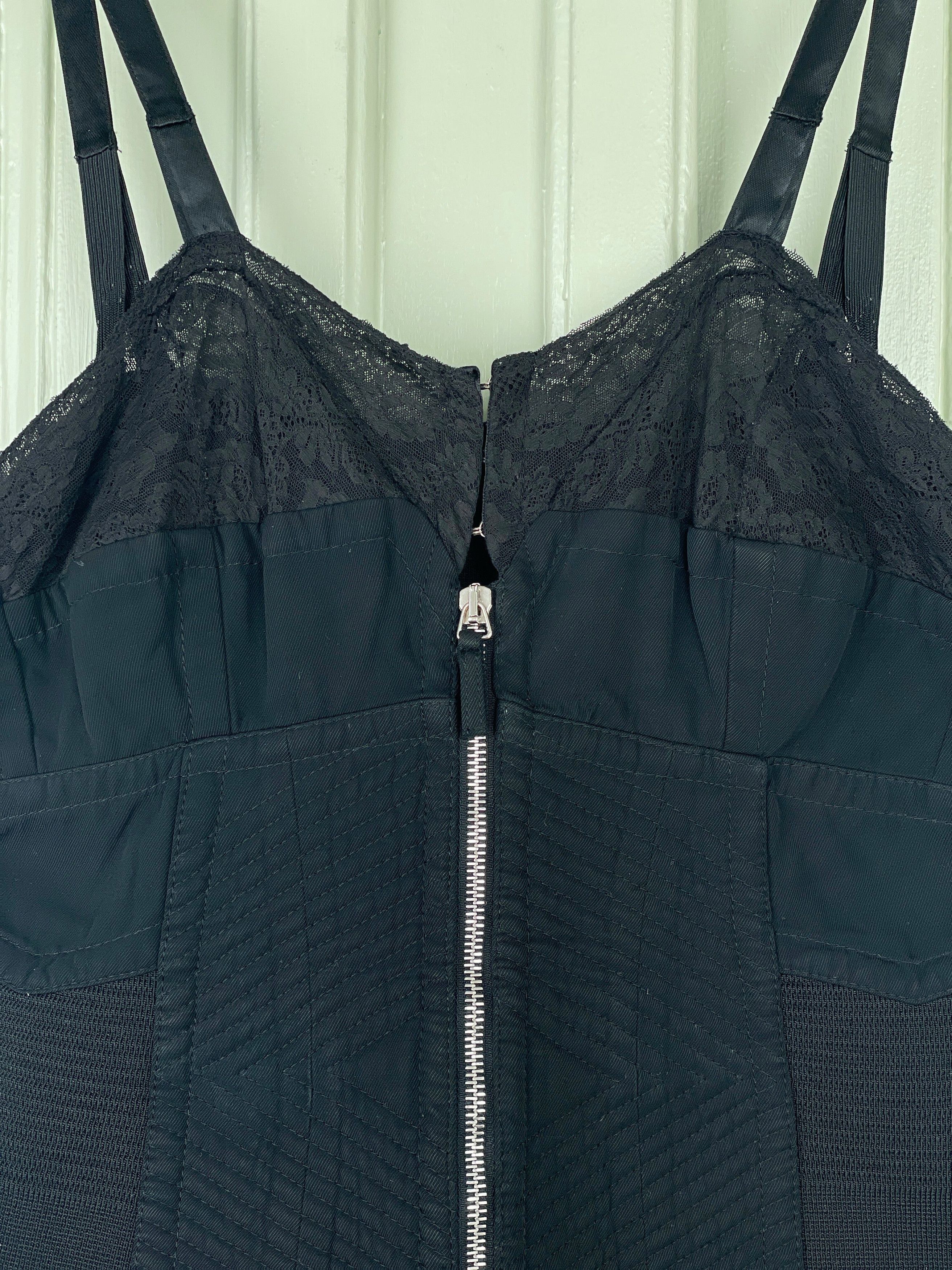 Jean Paul Gaultier 90s `Madonna´ Corset Lace Mini Dress Size M / US 6-8 / IT 42-44 - 4 Thumbnail