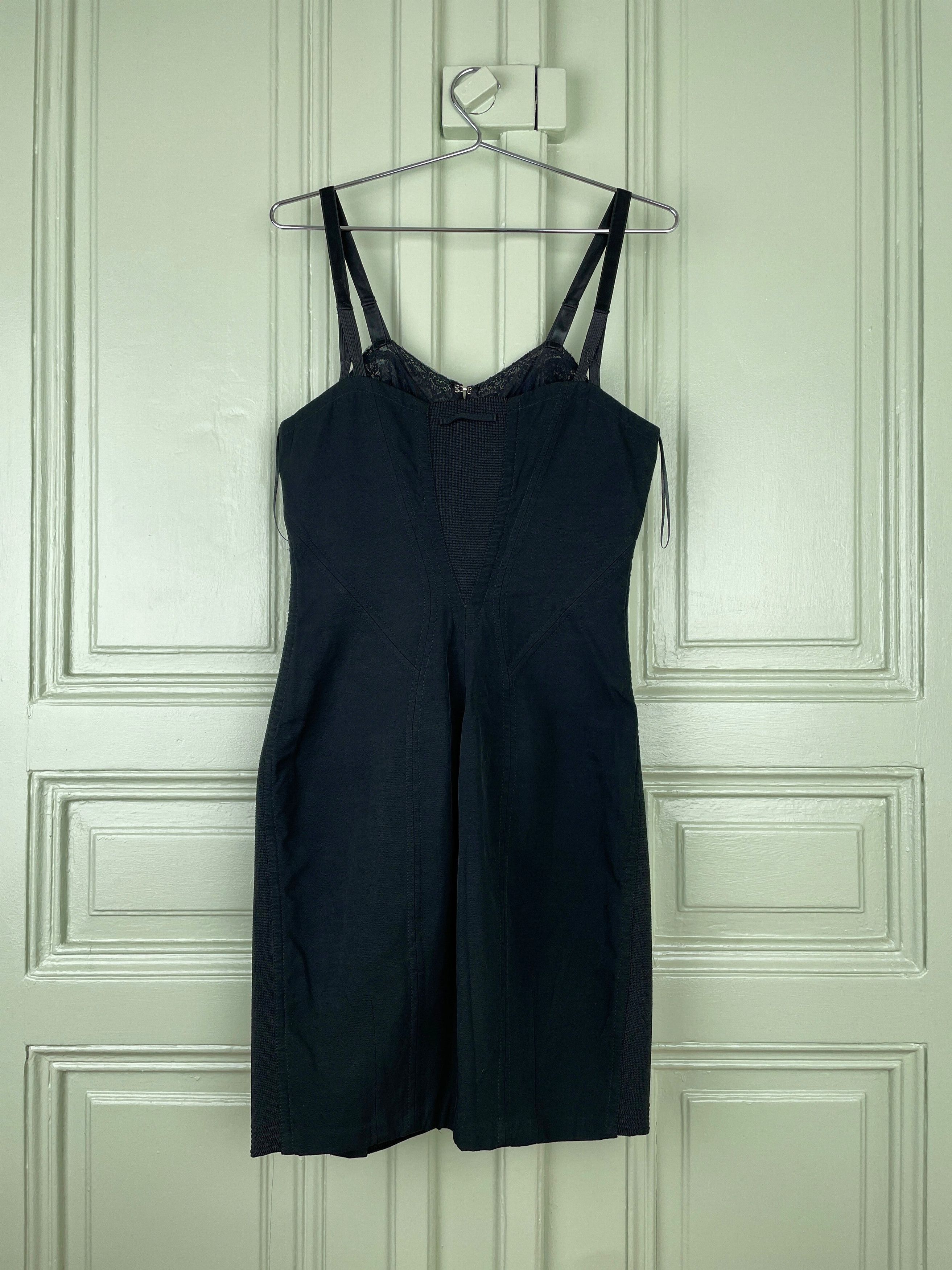 Jean Paul Gaultier 90s `Madonna´ Corset Lace Mini Dress Size M / US 6-8 / IT 42-44 - 2 Thumbnail