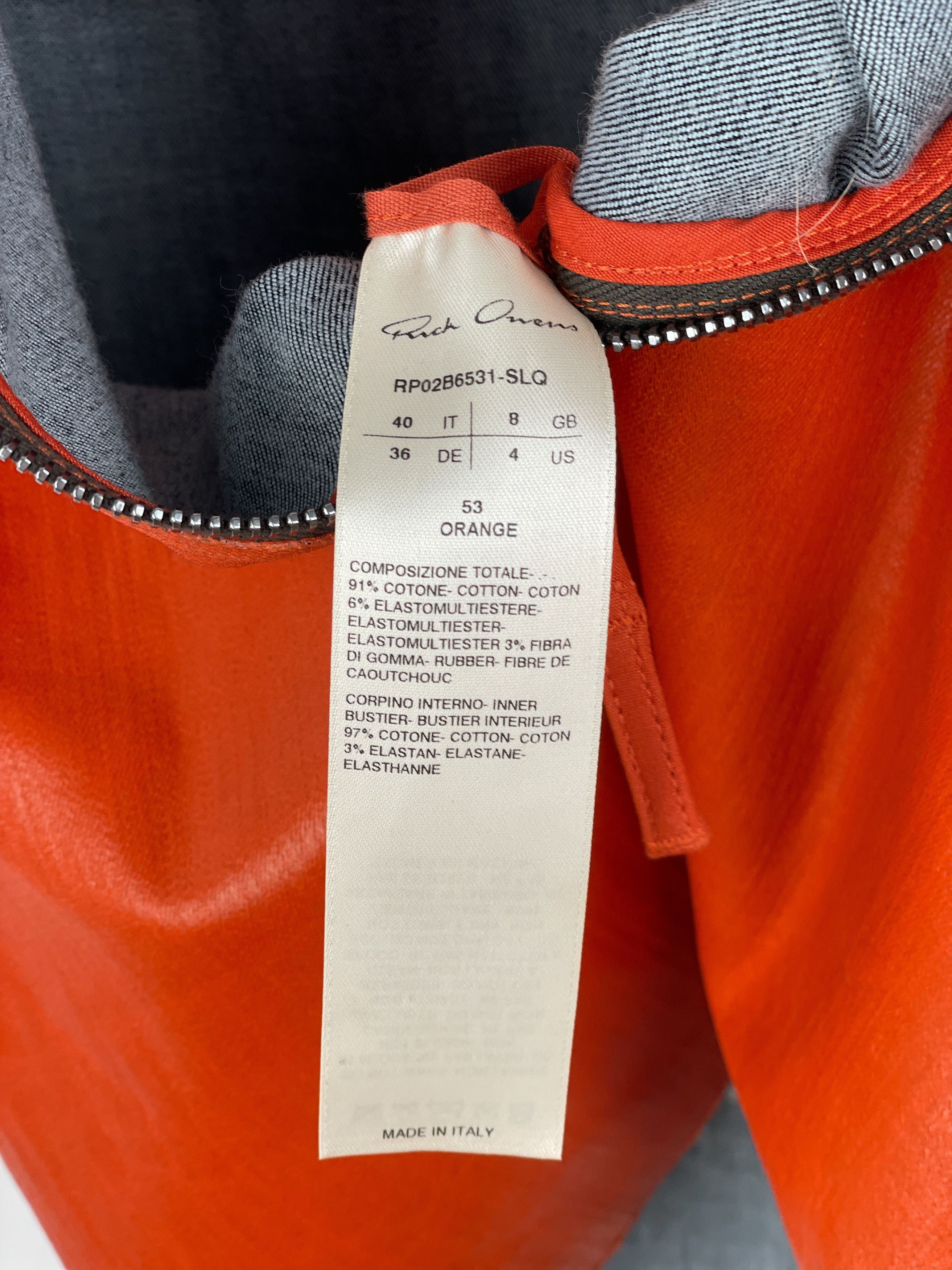 Rick Owens AW22 'Strobe' Coated Denim Prong Mini Dress Size S / US 4 / IT 40 - 11 Thumbnail