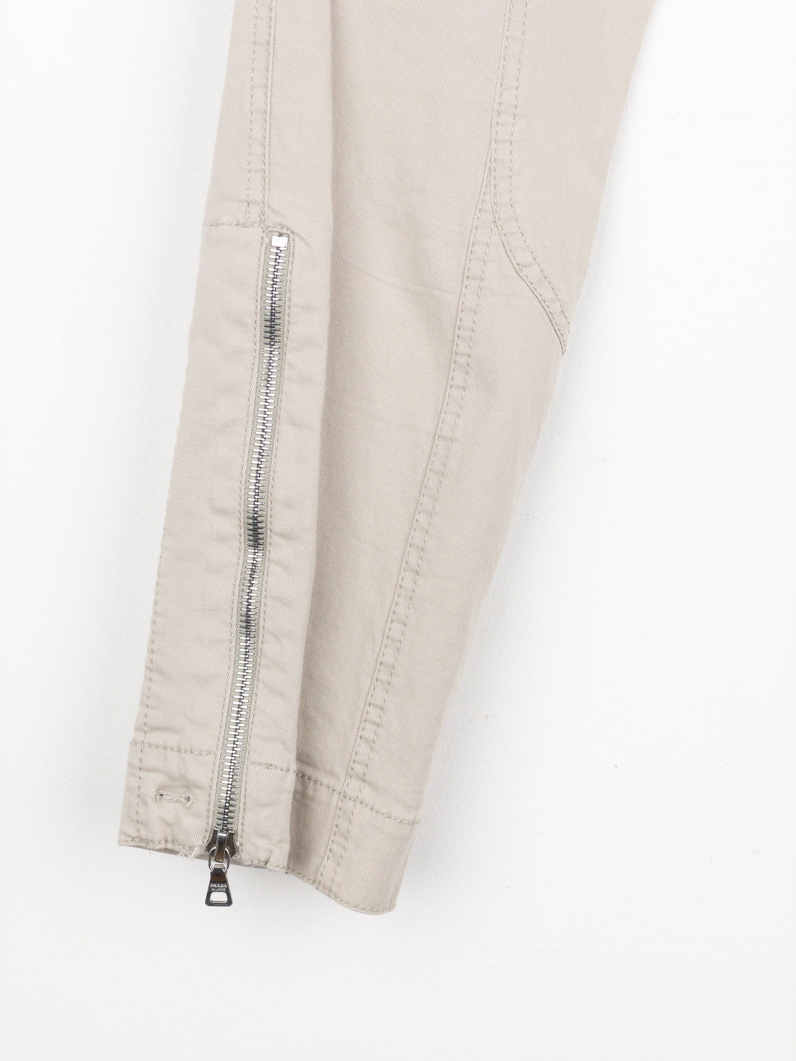 Prada 2000s Astro Moto Biker Pants Size 28" / US 6 / IT 42 - 4 Thumbnail