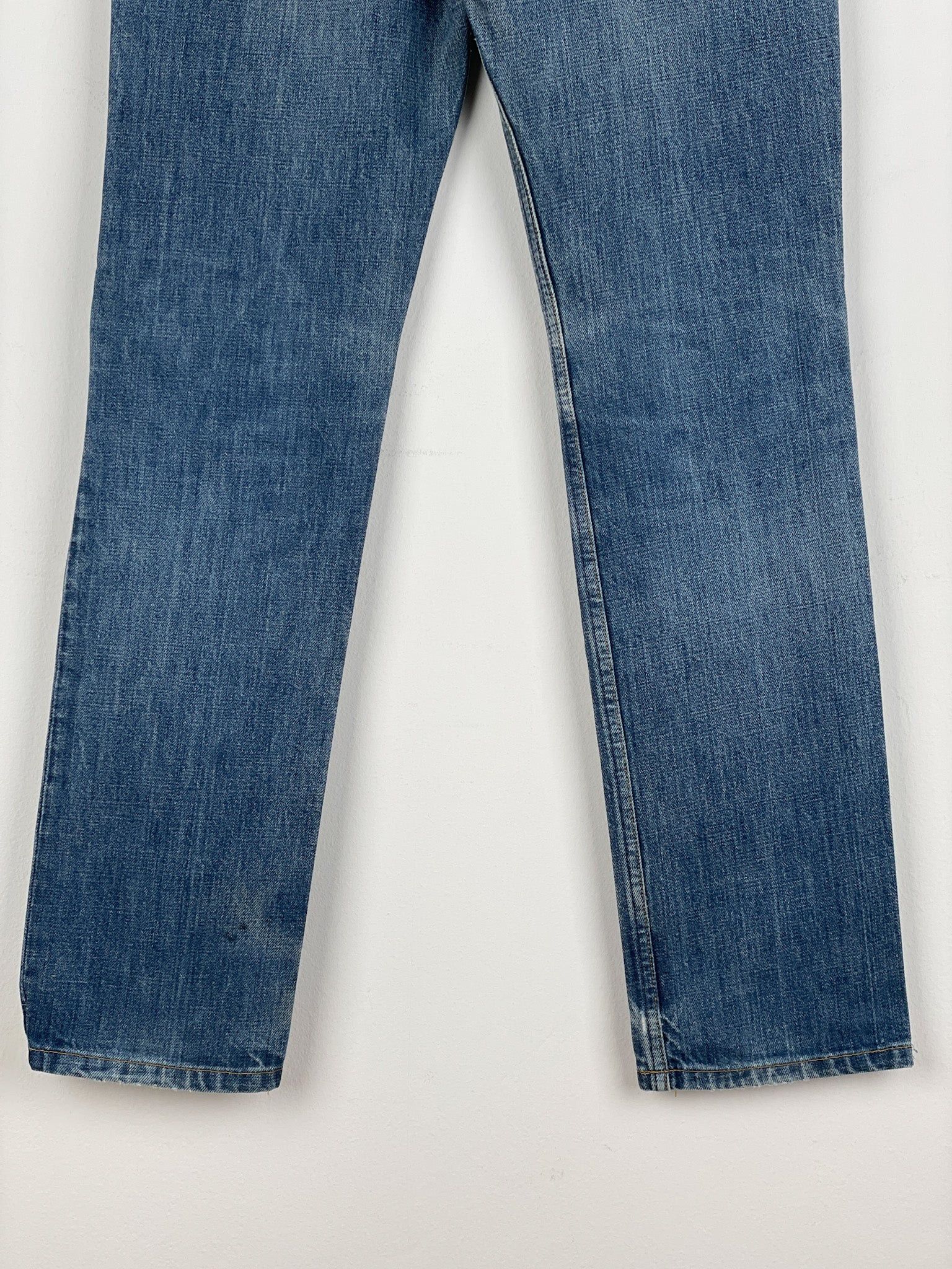 Helmut Lang 1990s Washed Distressed Denim Jeans Size 42" / US 20 - 11 Thumbnail