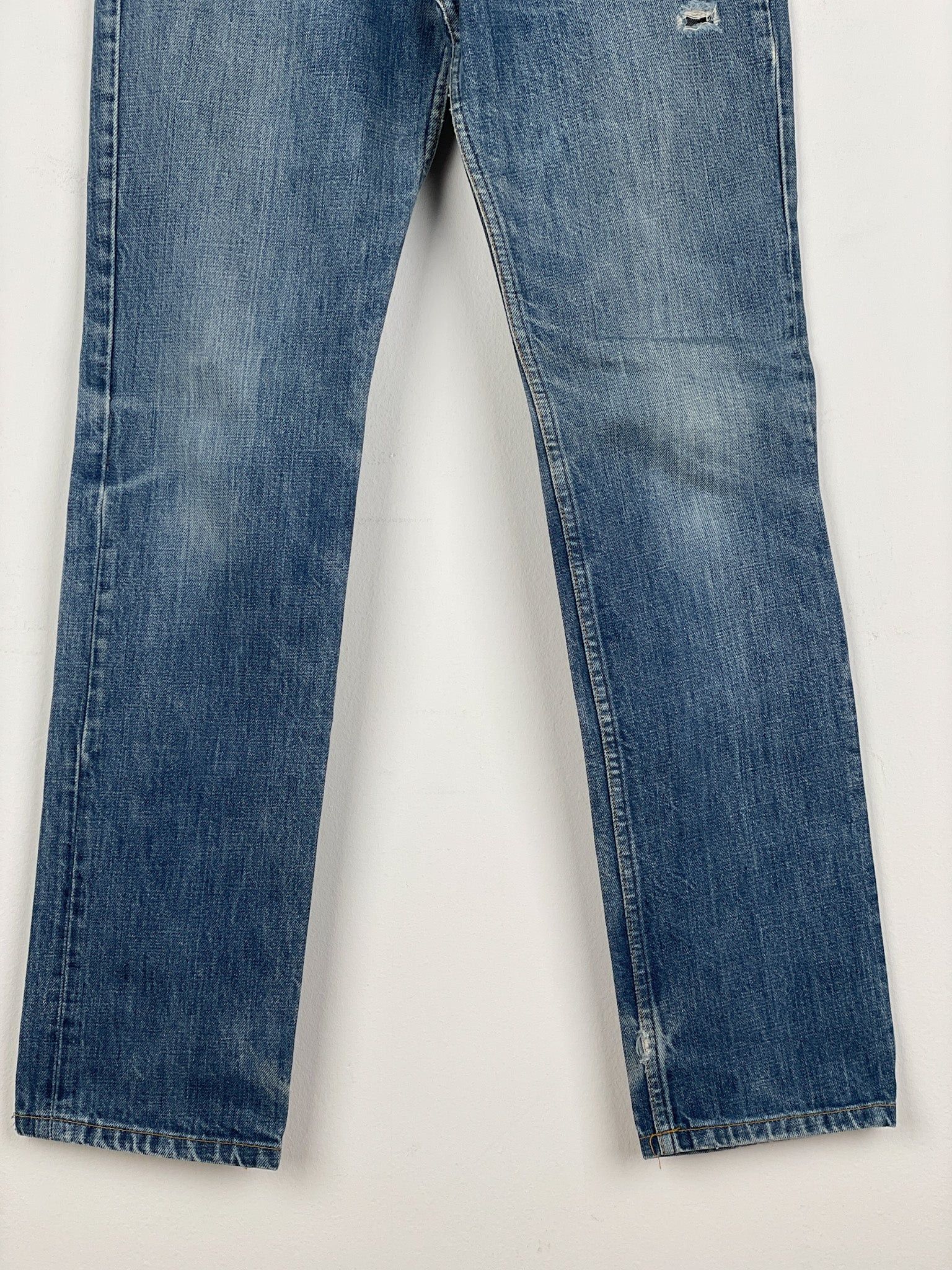 Helmut Lang 1990s Washed Distressed Denim Jeans Size 42" / US 20 - 6 Thumbnail
