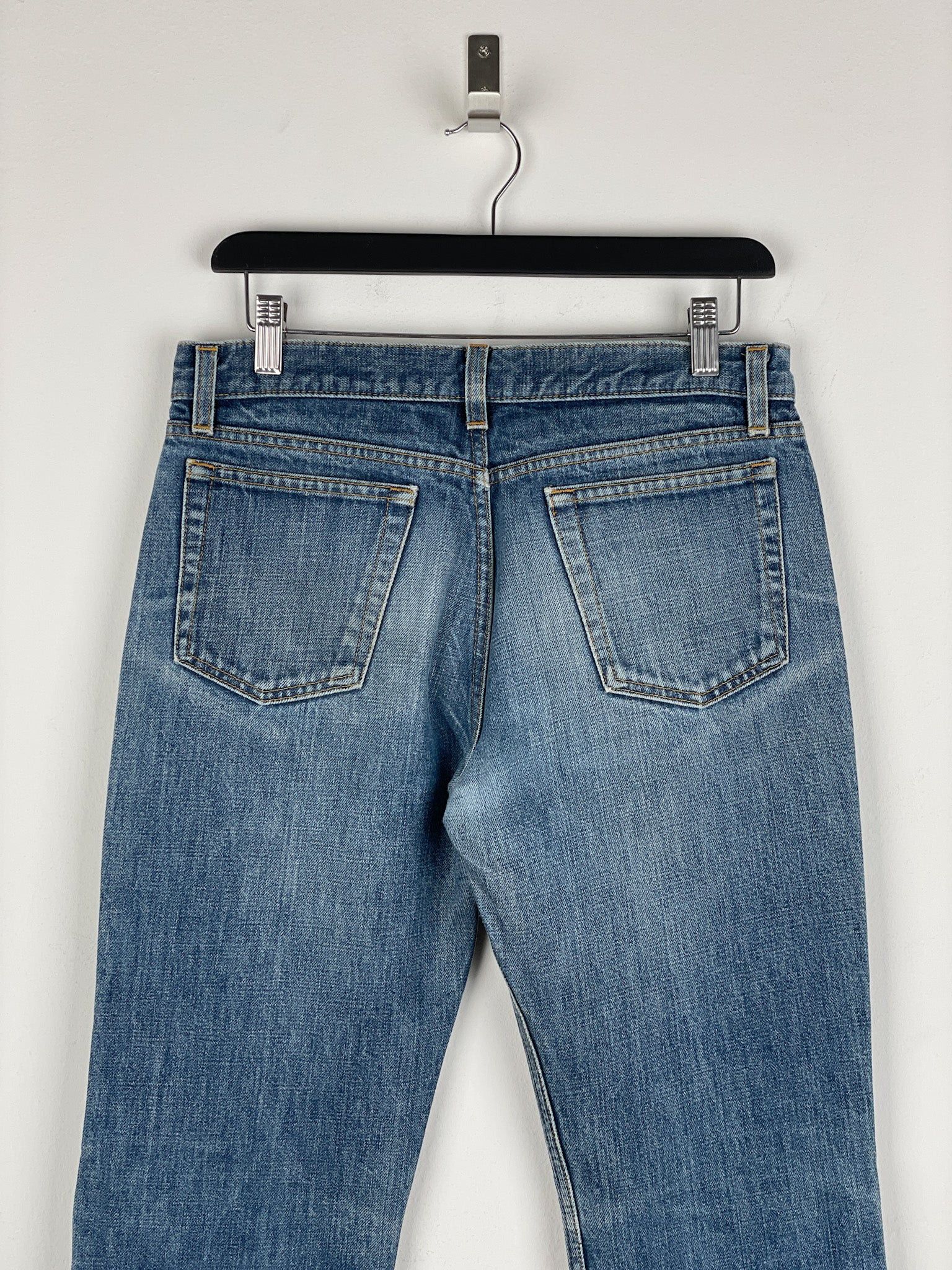 Helmut Lang 1990s Washed Distressed Denim Jeans Size 42" / US 20 - 8 Thumbnail