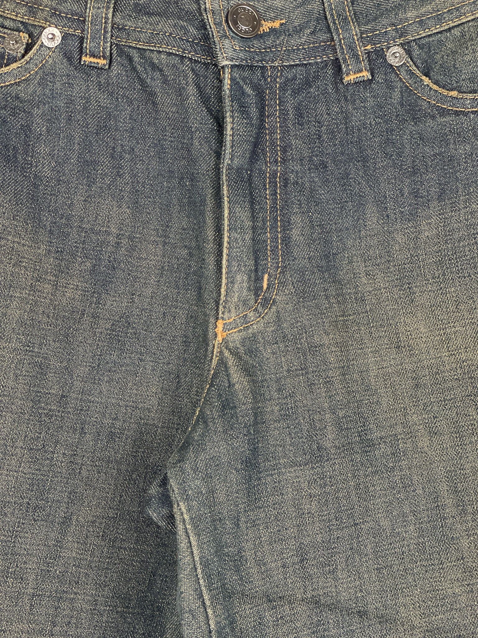 Gucci by Tom Ford SS02 Flared Sanded Bootcut Denim Jeans Size 32" / US 10 / IT 46 - 6 Thumbnail