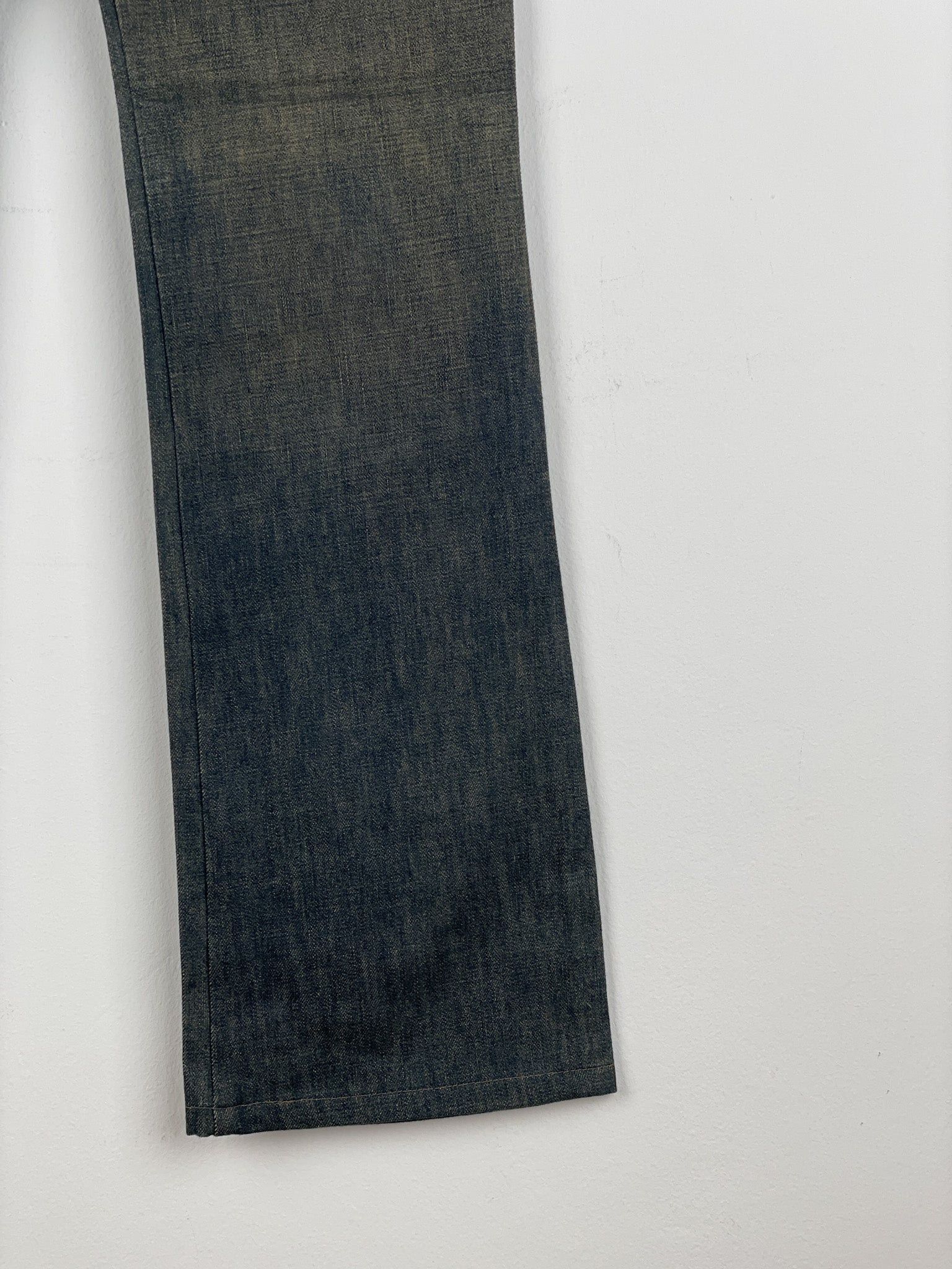 Gucci by Tom Ford SS02 Flared Sanded Bootcut Denim Jeans Size 32" / US 10 / IT 46 - 18 Thumbnail