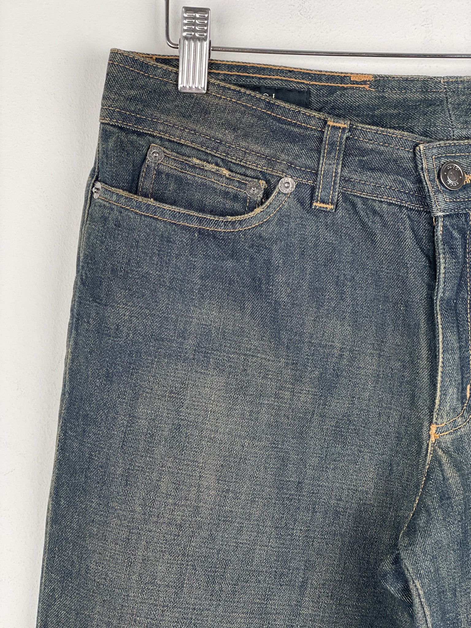 Gucci by Tom Ford SS02 Flared Sanded Bootcut Denim Jeans Size 32" / US 10 / IT 46 - 4 Thumbnail