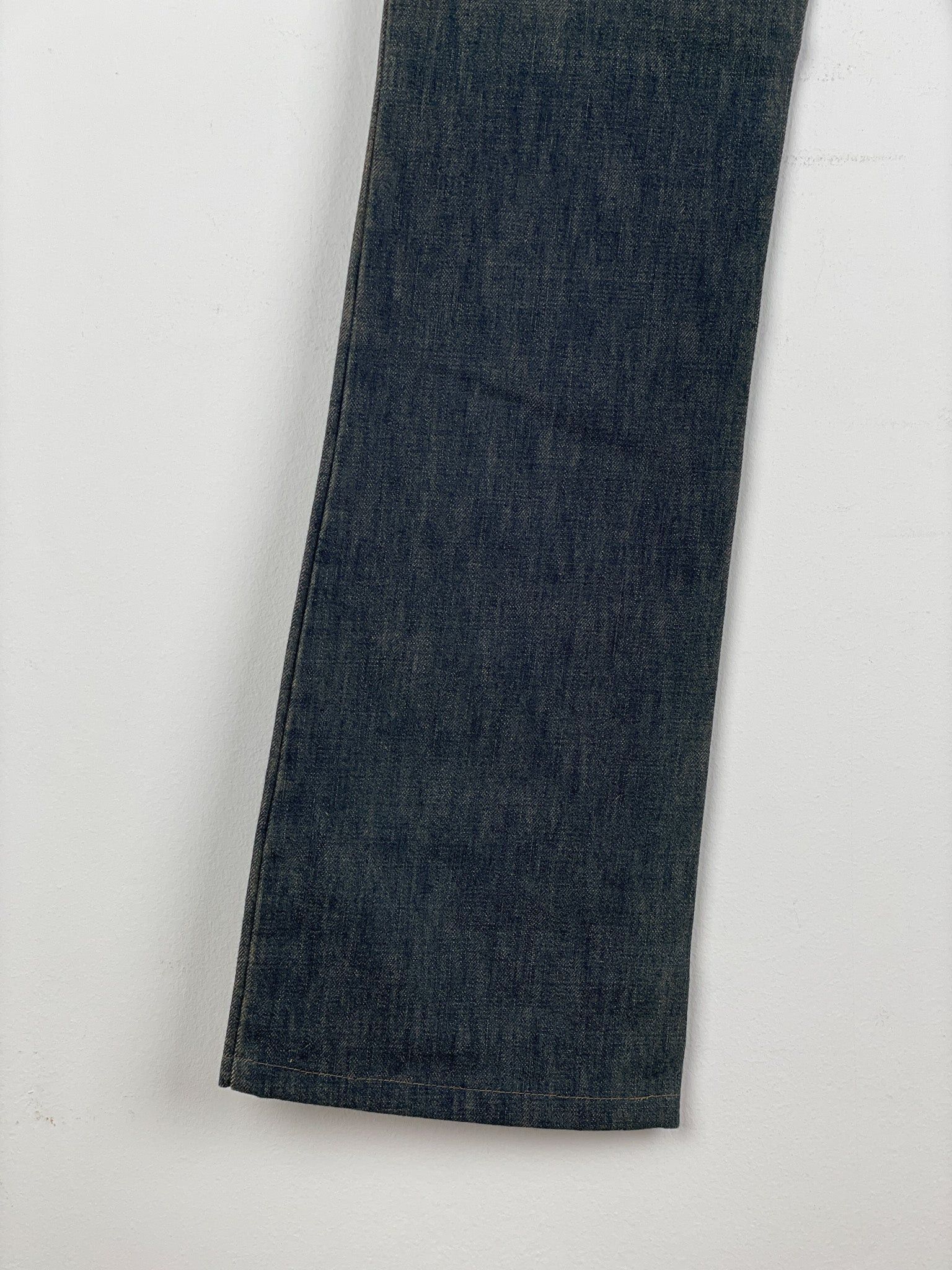 Gucci by Tom Ford SS02 Flared Sanded Bootcut Denim Jeans Size 32" / US 10 / IT 46 - 19 Thumbnail