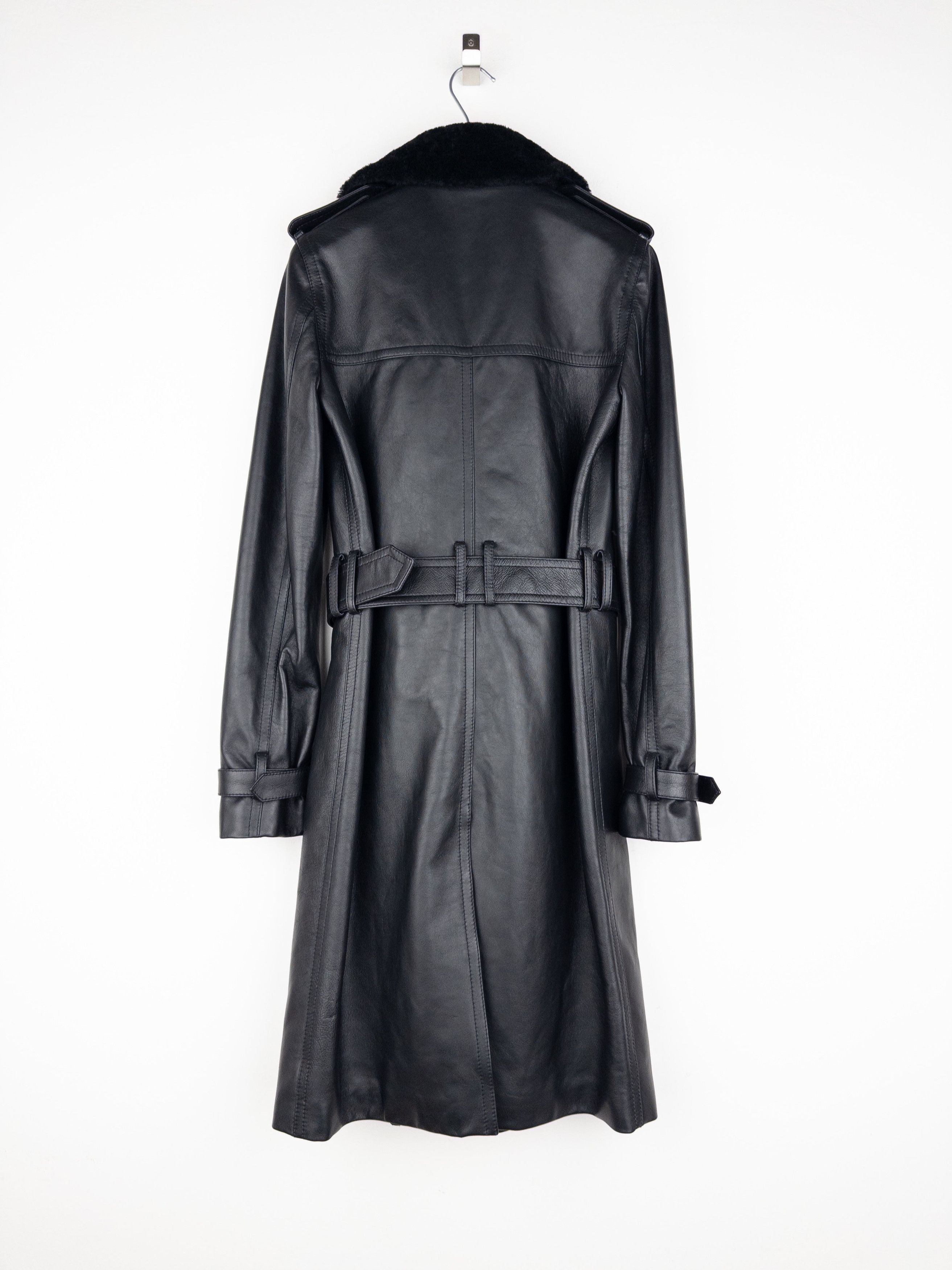 Saint Laurent Paris Saint Laurent AW20 Double-Breasted Shearling Leather Trench Size XS / US 0-2 / IT 36-38 - 2 Thumbnail