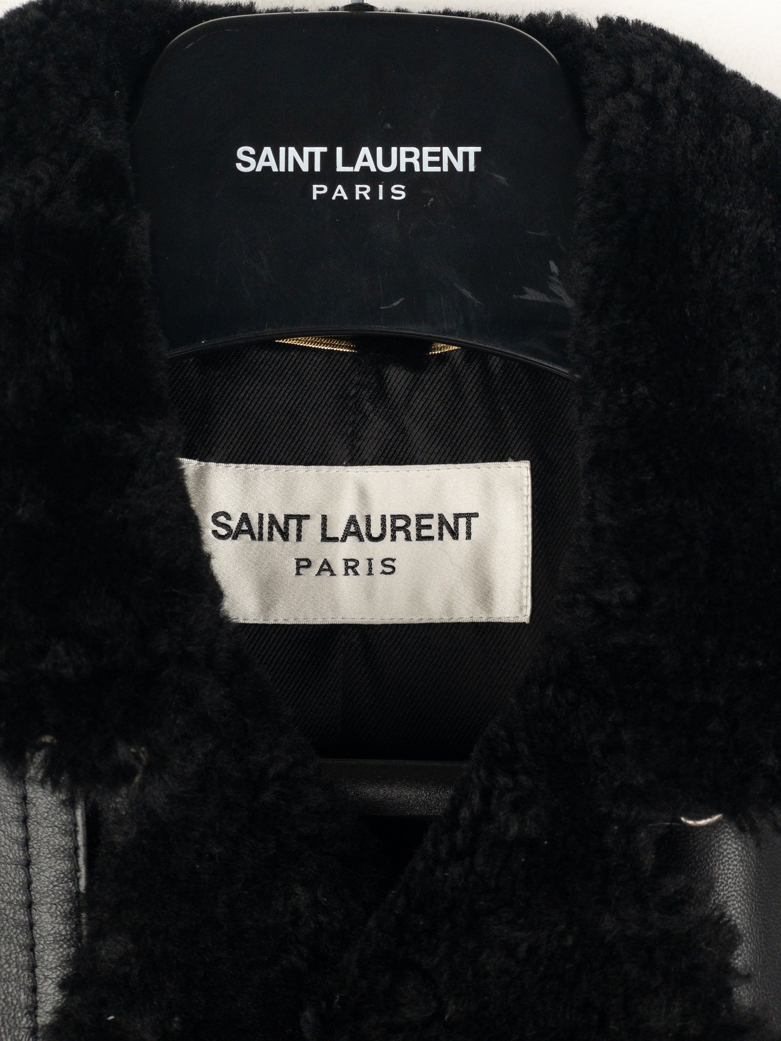 Saint Laurent Paris Saint Laurent AW20 Double-Breasted Shearling Leather Trench Size XS / US 0-2 / IT 36-38 - 12 Thumbnail