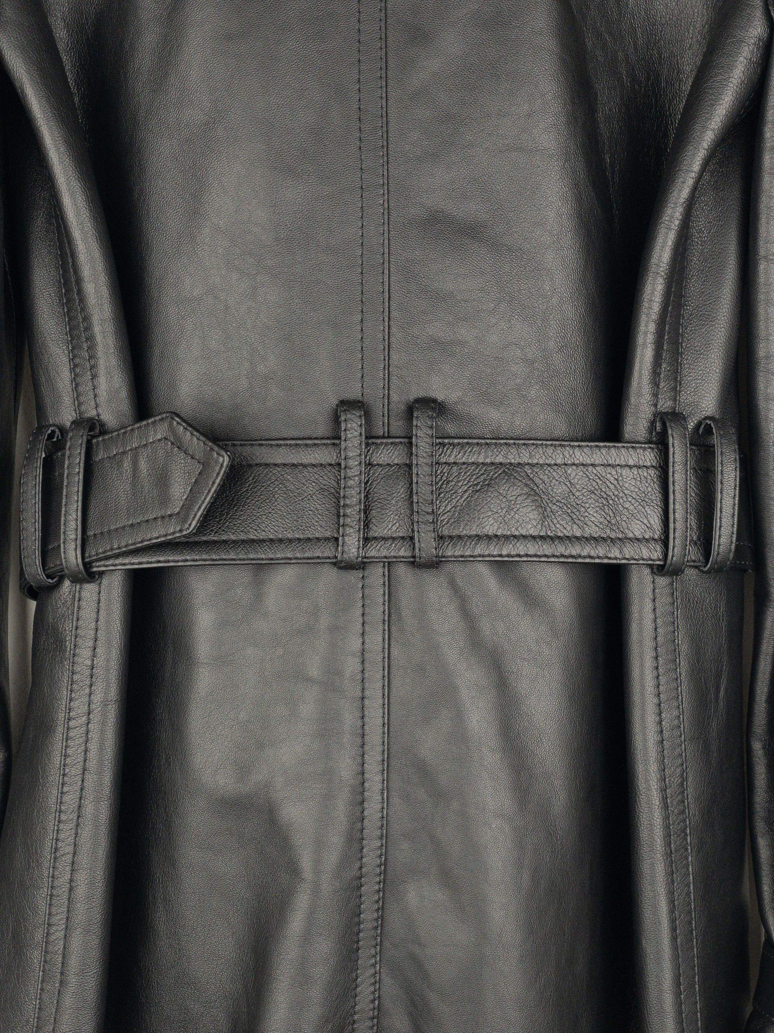 Saint Laurent Paris Saint Laurent AW20 Double-Breasted Shearling Leather Trench Size XS / US 0-2 / IT 36-38 - 10 Thumbnail