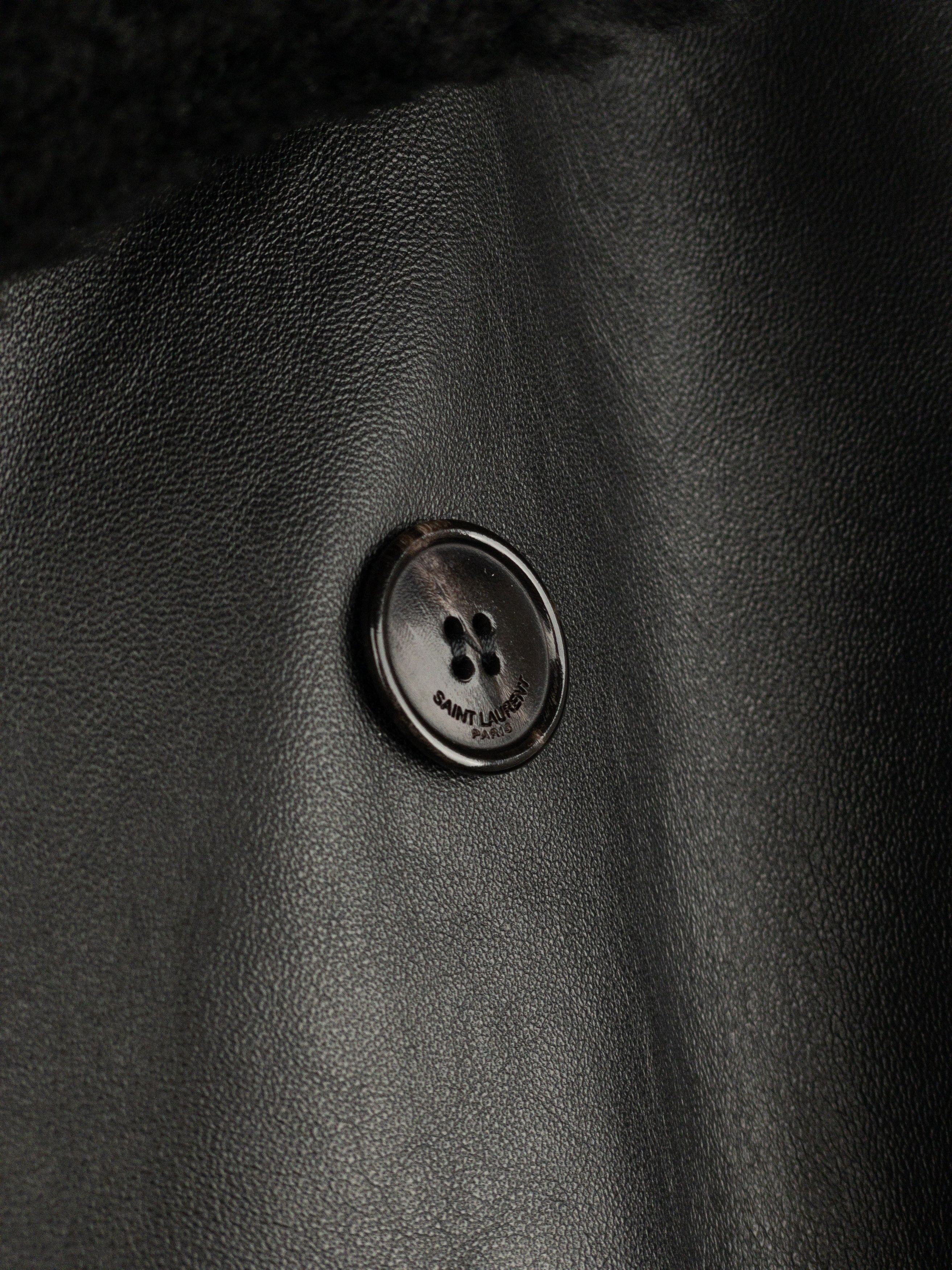Saint Laurent Paris Saint Laurent AW20 Double-Breasted Shearling Leather Trench Size XS / US 0-2 / IT 36-38 - 11 Thumbnail