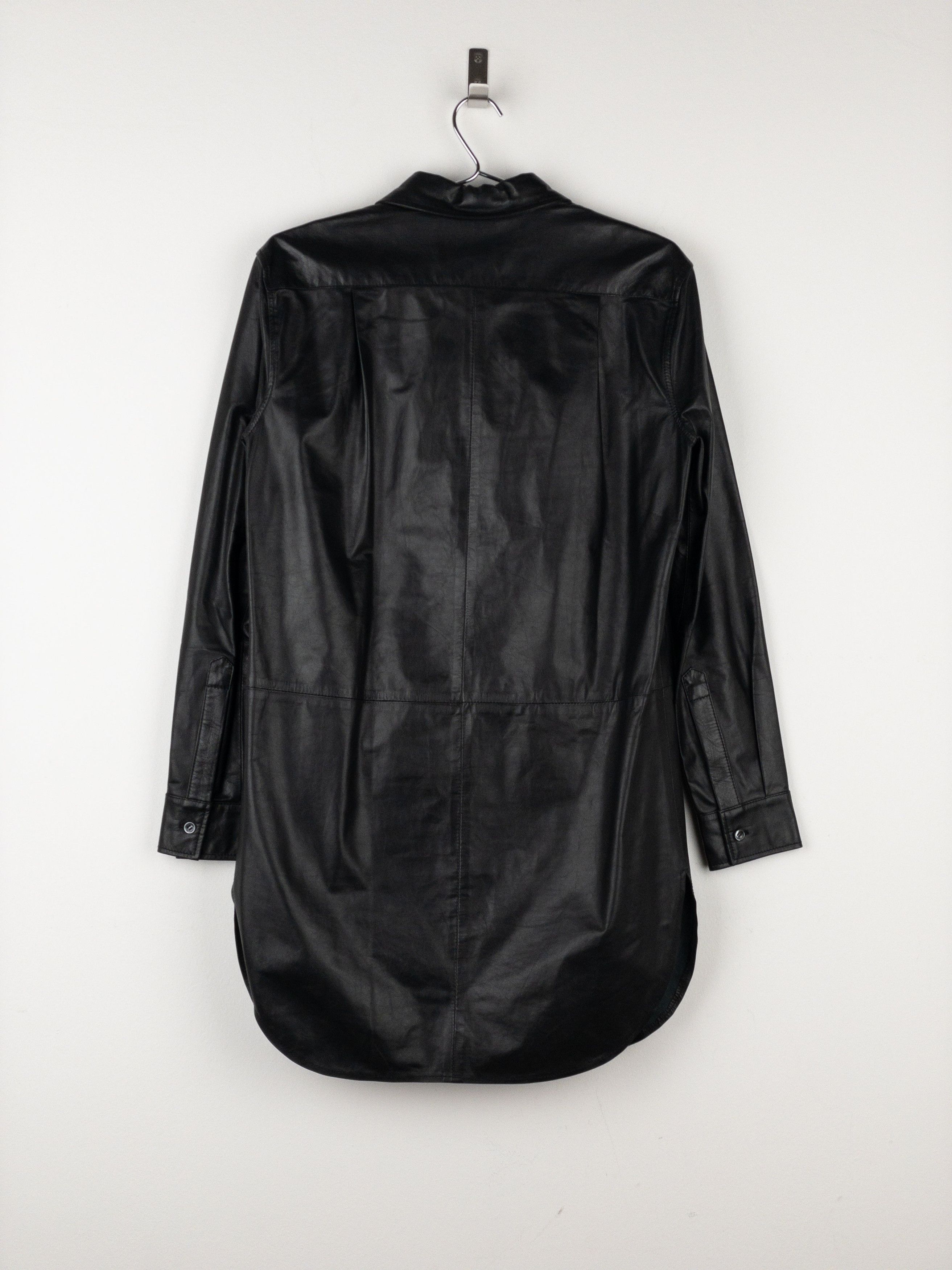 Maison Margiela 2000s Leather Overshirt Tunic Dress Size S / US 4 / IT 40 - 2 Thumbnail